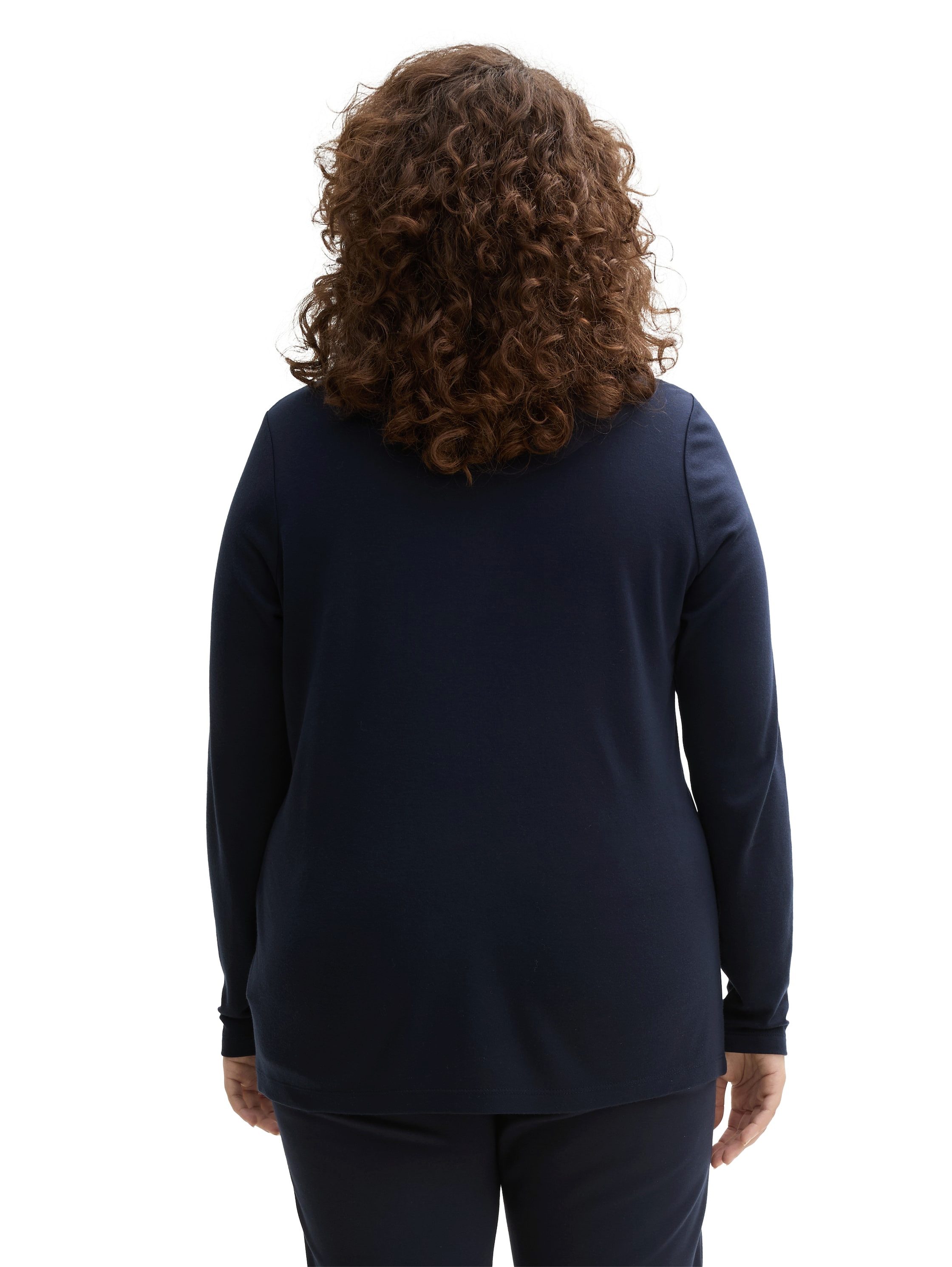 TOM TAILOR MY TRUE ME T-shirt met henleyshirt-hals