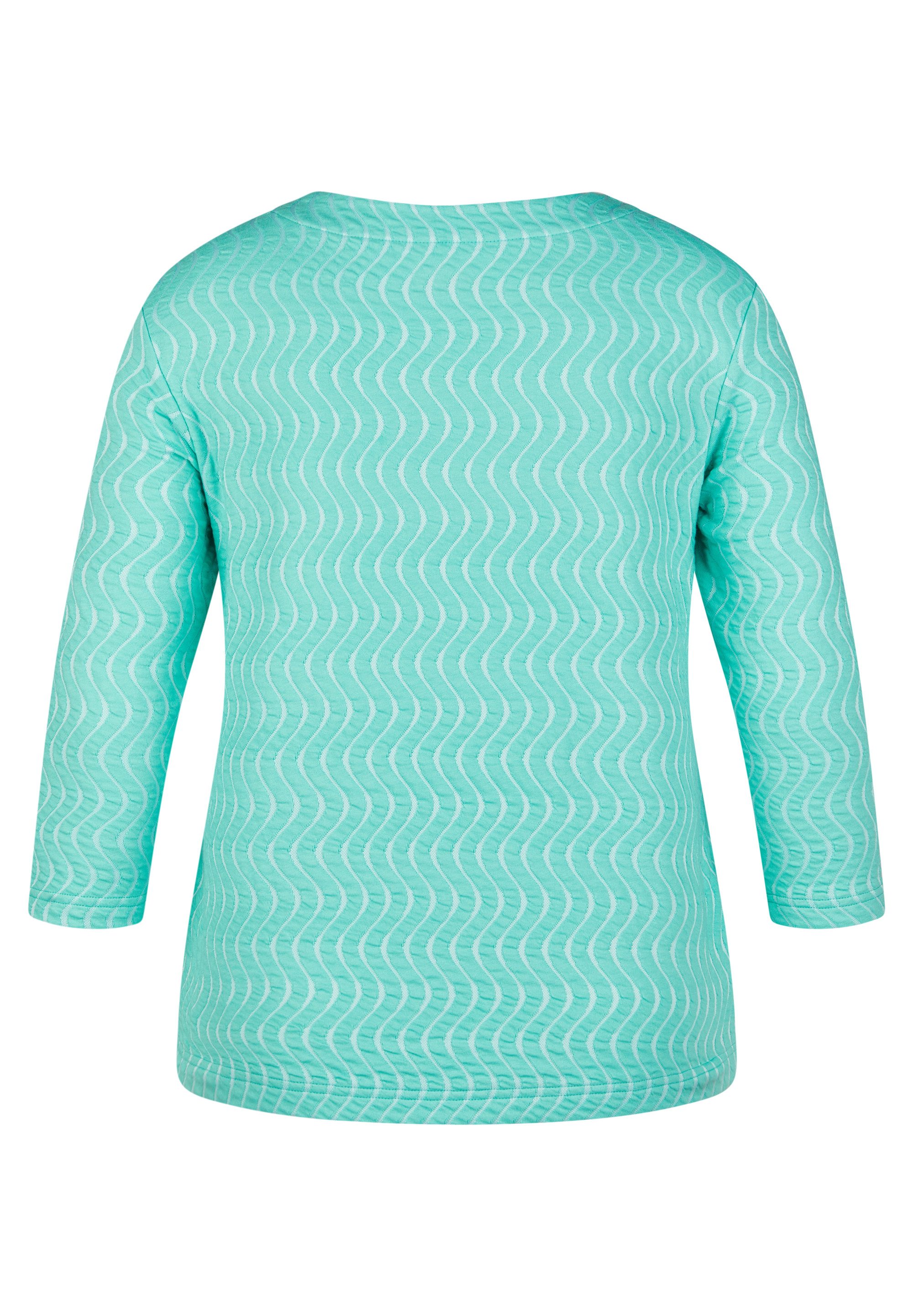 Rabe Shirt met 3/4 mouwen met golfstructuur