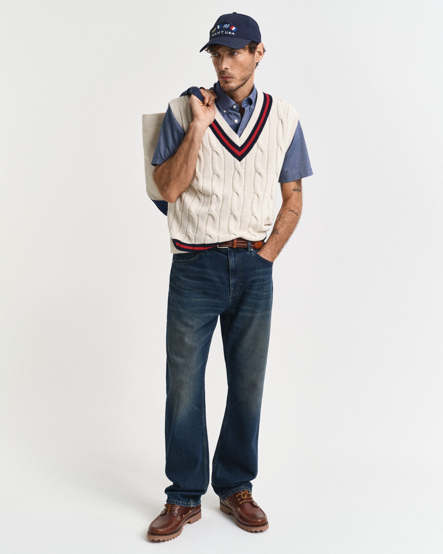 Gant Overhemd met korte mouwen REG OXFORD SHIRT