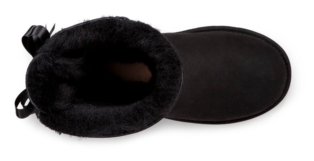 UGG Winterlaarzen K BAILEY BOW II , instaplaarzen, winterlaarzen, snowboots met strik van satijnband