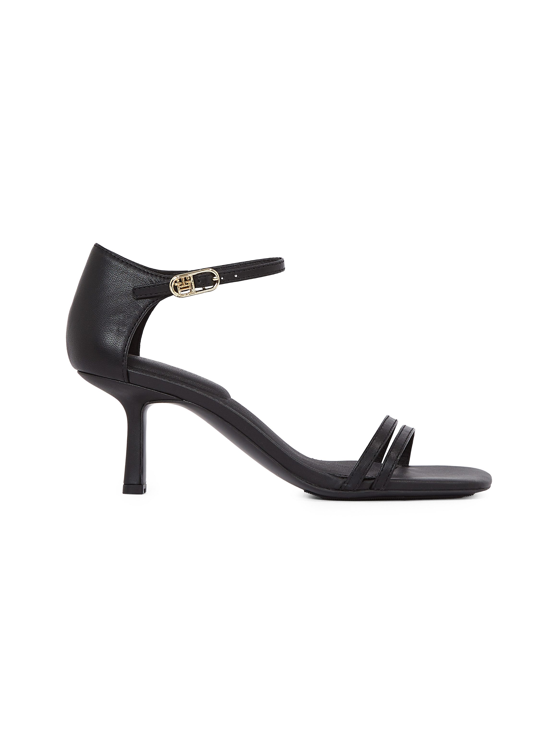Tommy Hilfiger Highheel sandaaltjes KITTEN HEEL SANDAL LEATHER stilettohak, partyschoen, avondschoen, verstelbare enkelriem