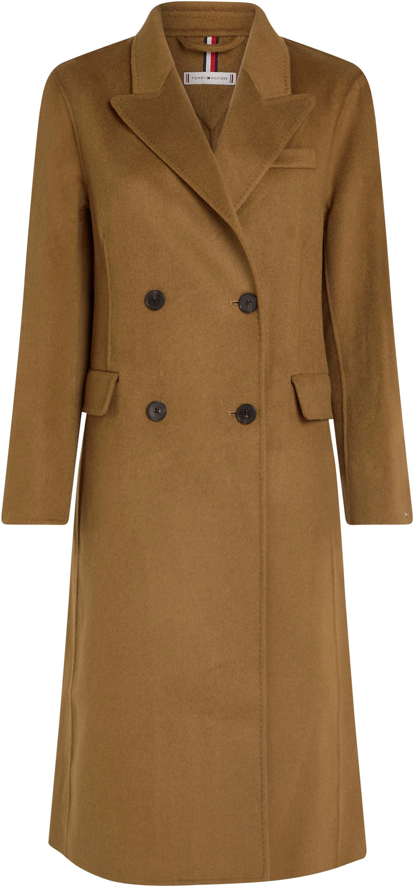 Tommy Hilfiger Winterjas MD DF WOOL BLEND DB COAT met logoborduursel