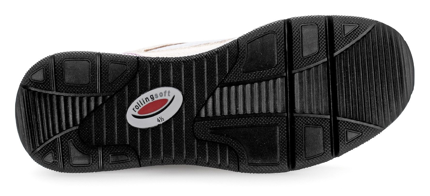 Gabor Rollingsoft Sneakers met sleehak , vrijetijdsschoen, halfschoen, veterschoen met gepolsterde schacht