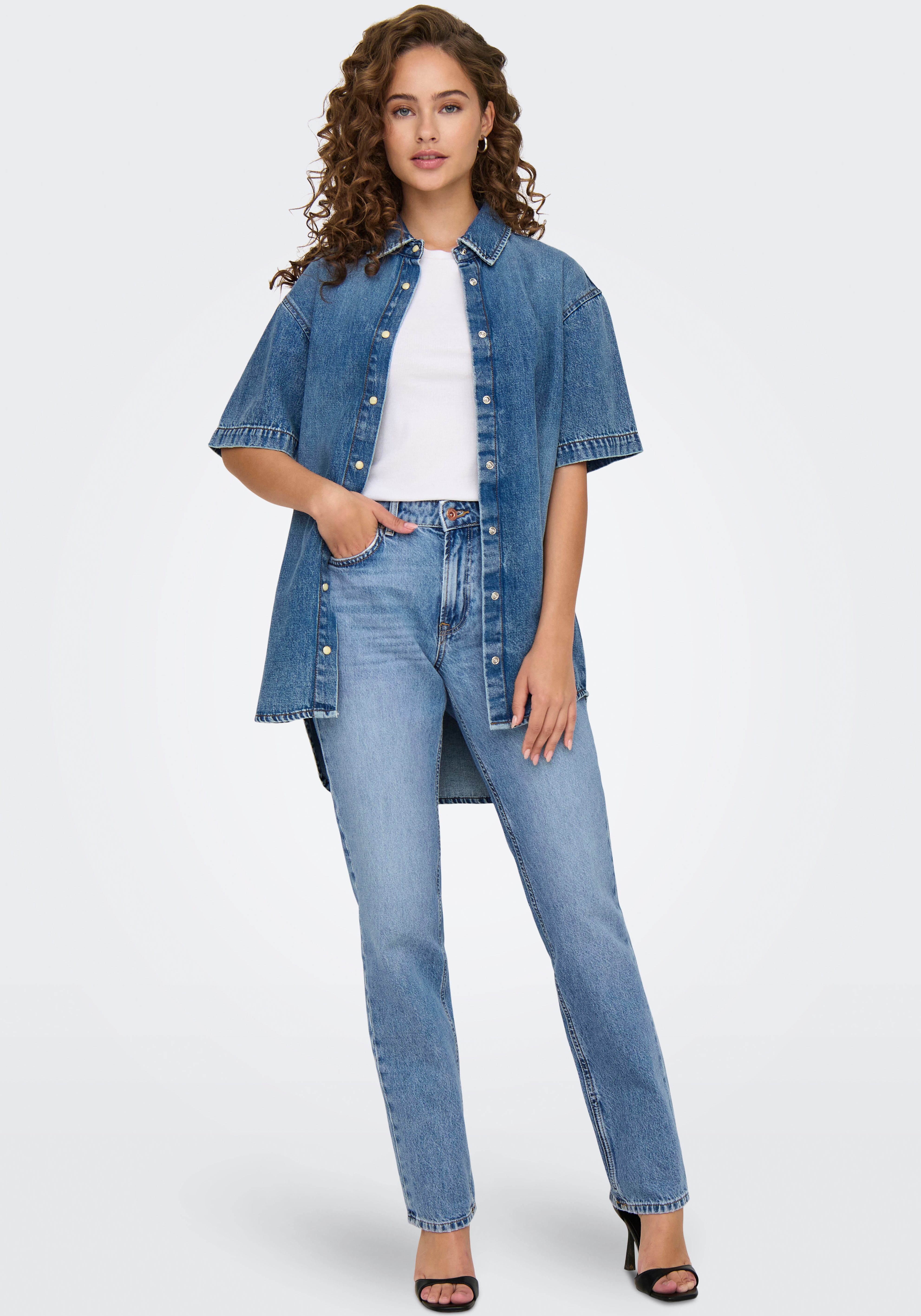 Only Low Rise-jeans ONLBRENDA LOW WIDE DNM CRO158 NOOS
