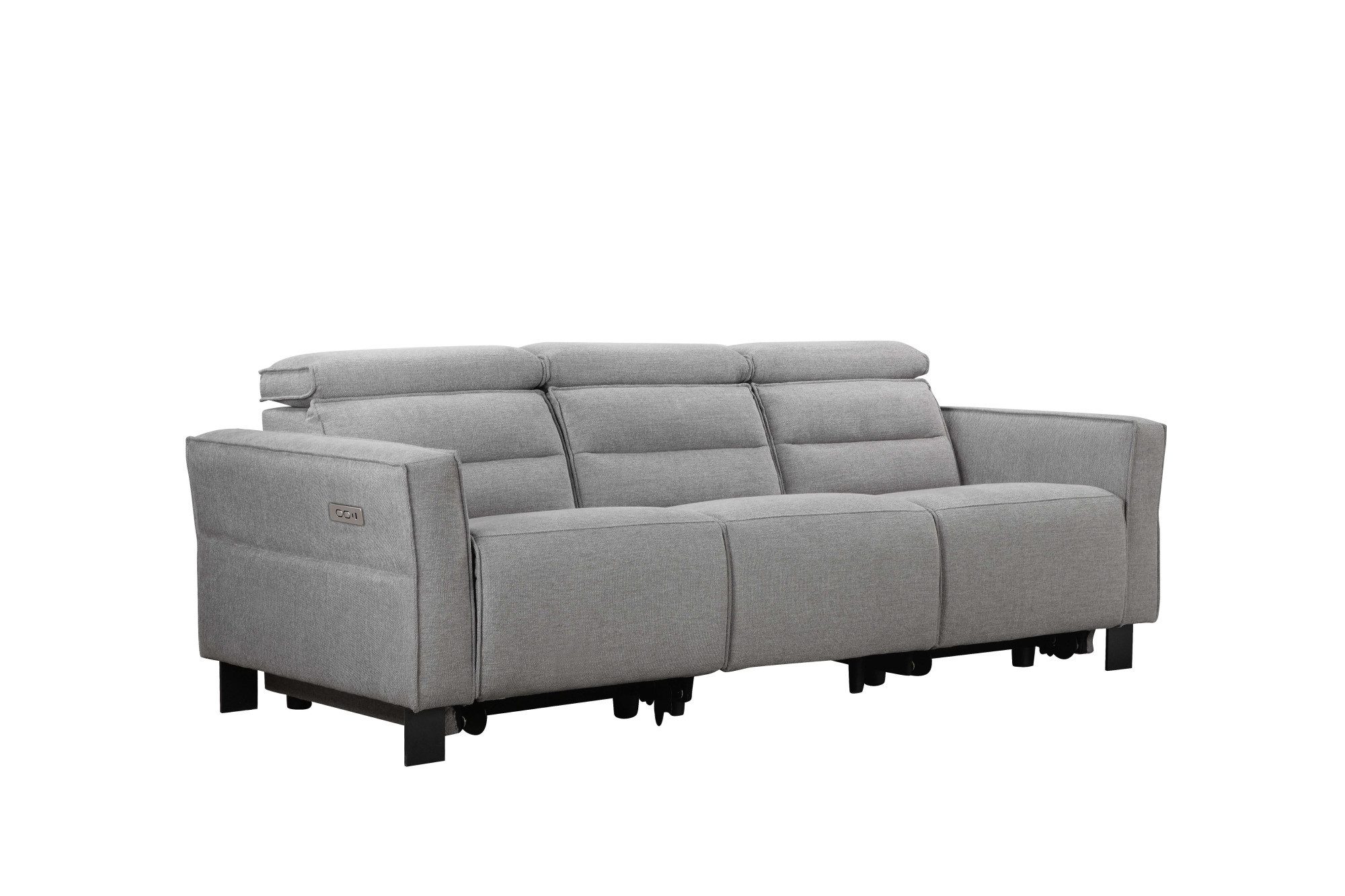 Places of Style 3-zitsbank Carpari, 224 cm, handmatige of elektrische relaxfunctie in 2 zitplaatsen