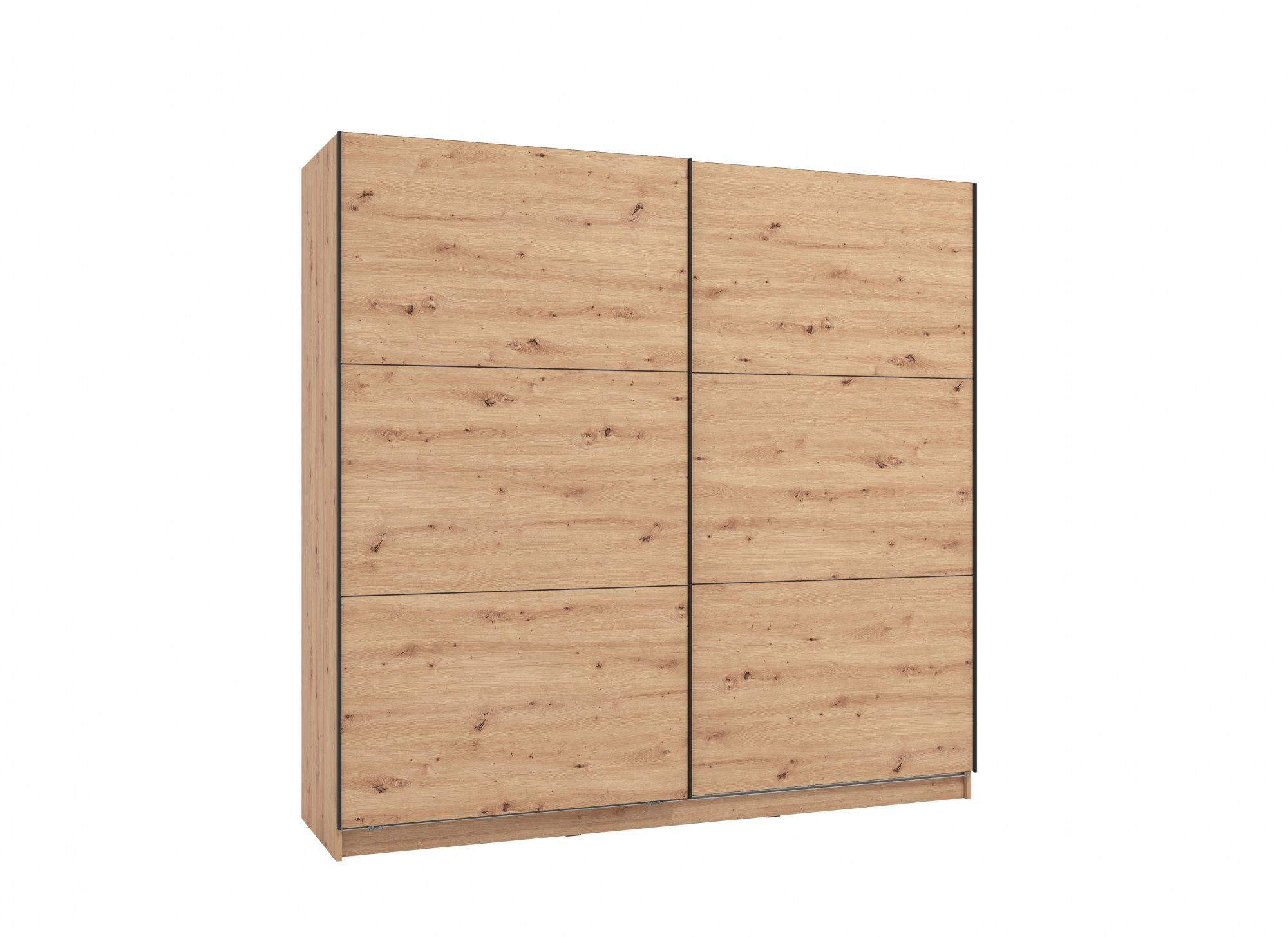 INOSIGN Zweefdeurkast Sierra klassieke kledingkast linnenkast 179 of 217 cm breed met volledige binnenindeling, fsc®-gecertificeerd houtmateriaal