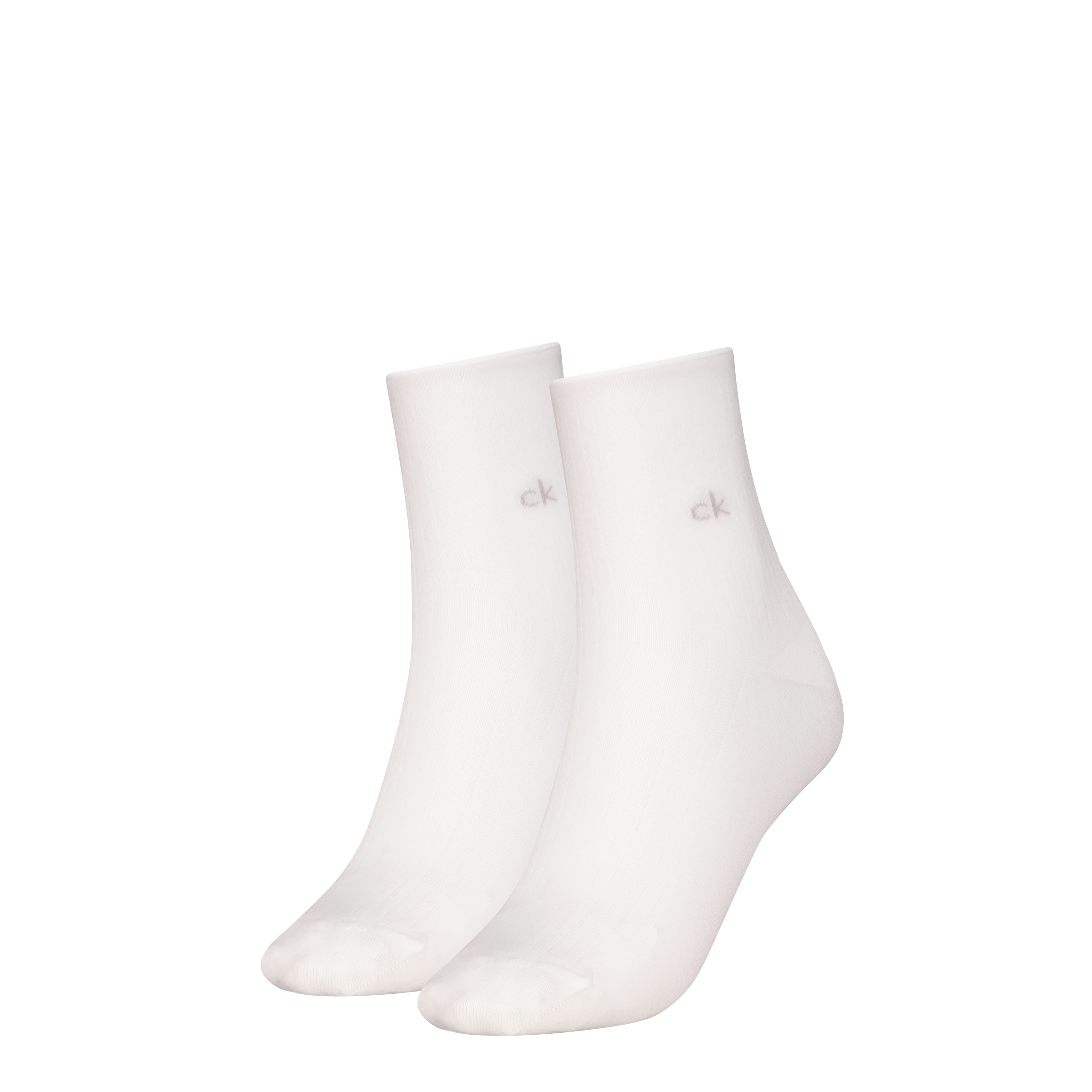 Calvin Klein Jeans Sokken CK WOMEN SHORT SOCK 2P ROLL TOP (2 paar)