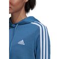 adidas performance sweatshirt essentials cropped hoody met 3 strepen blauw