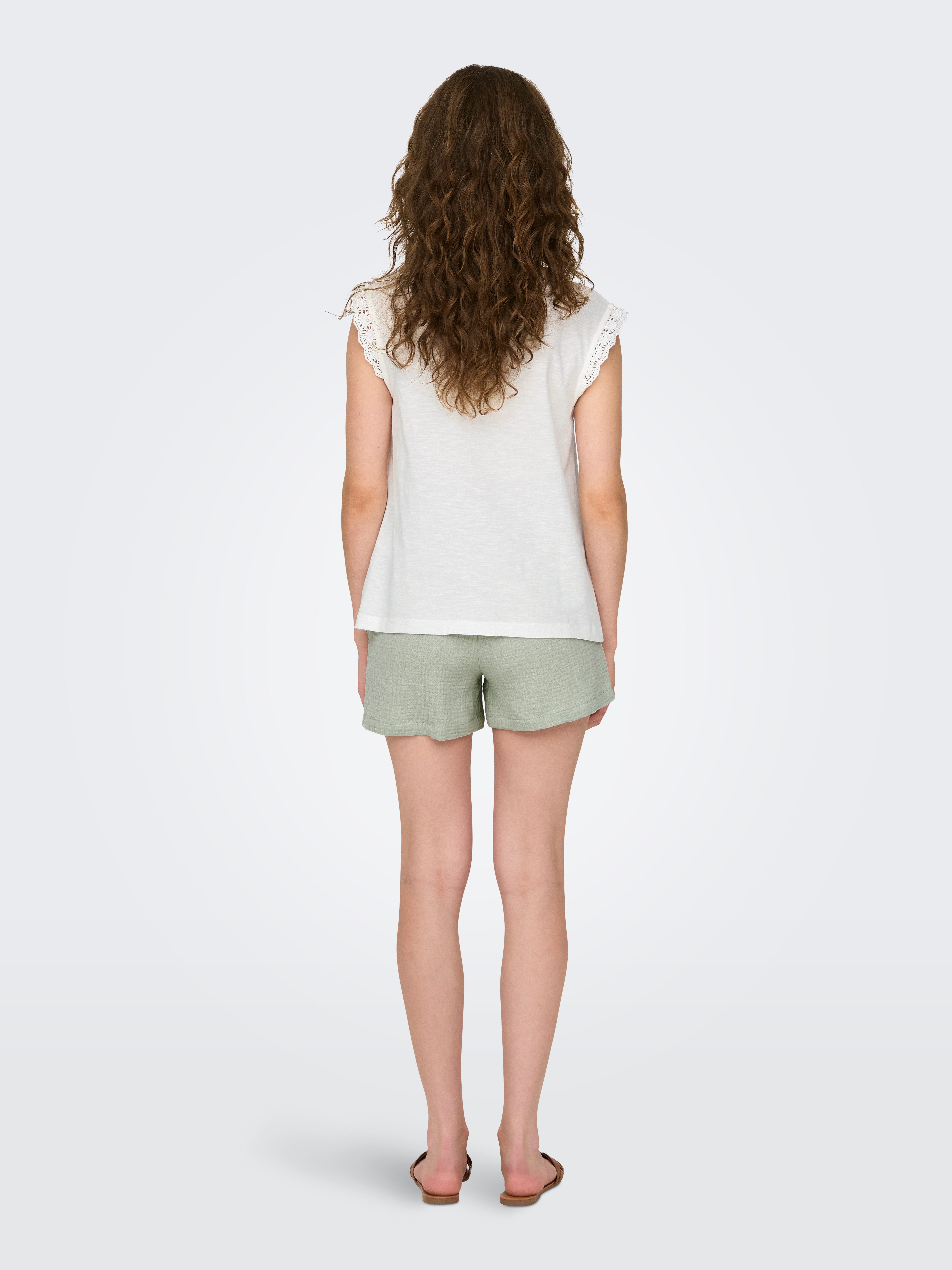JDY Shirt met korte mouwen JDYSALVA LIFE S/L CROCHET TOP JRS