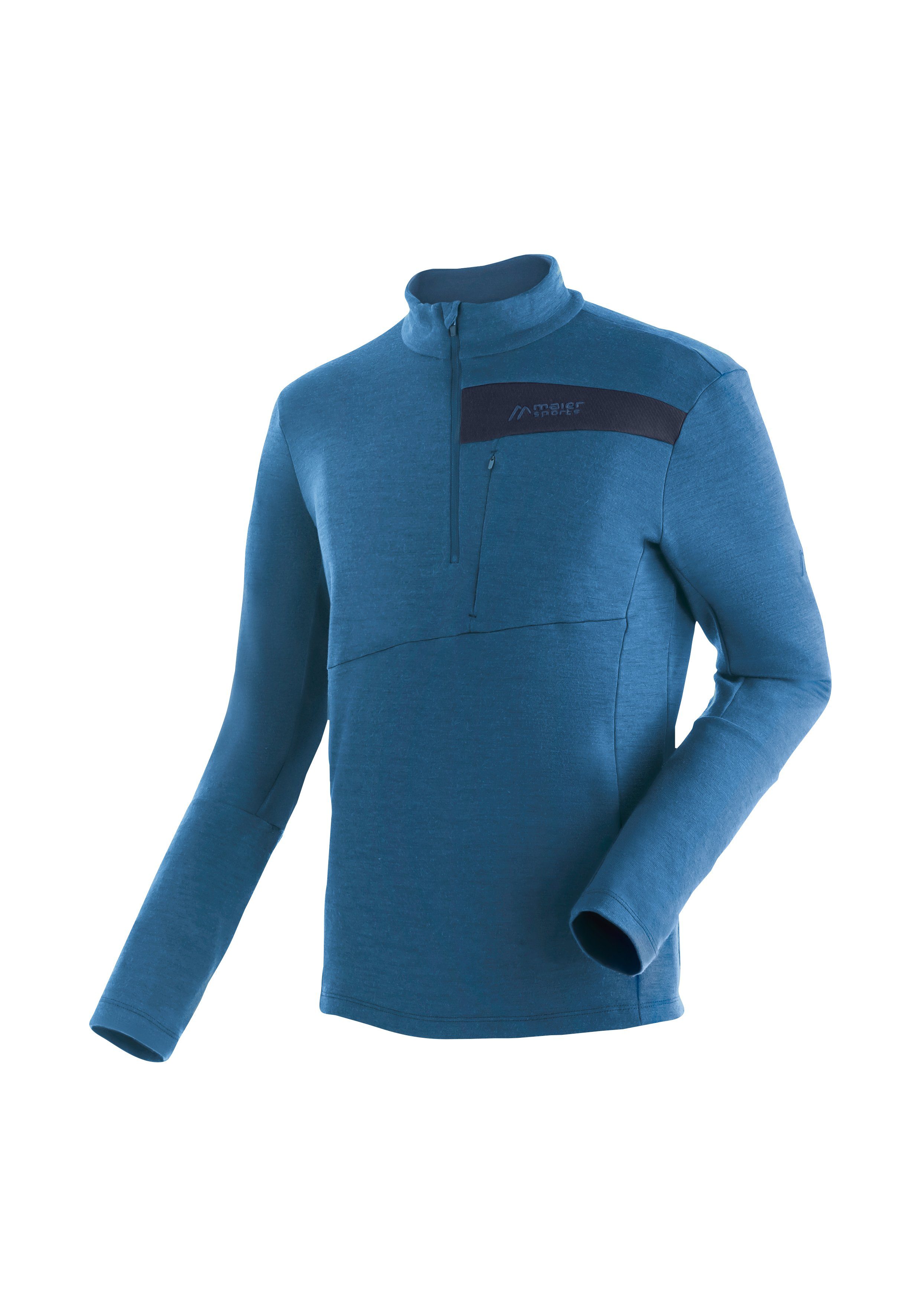 Maier Sports Functioneel shirt Skutvik HZ M functionele midlayer voor heren hoge ademend vermogen