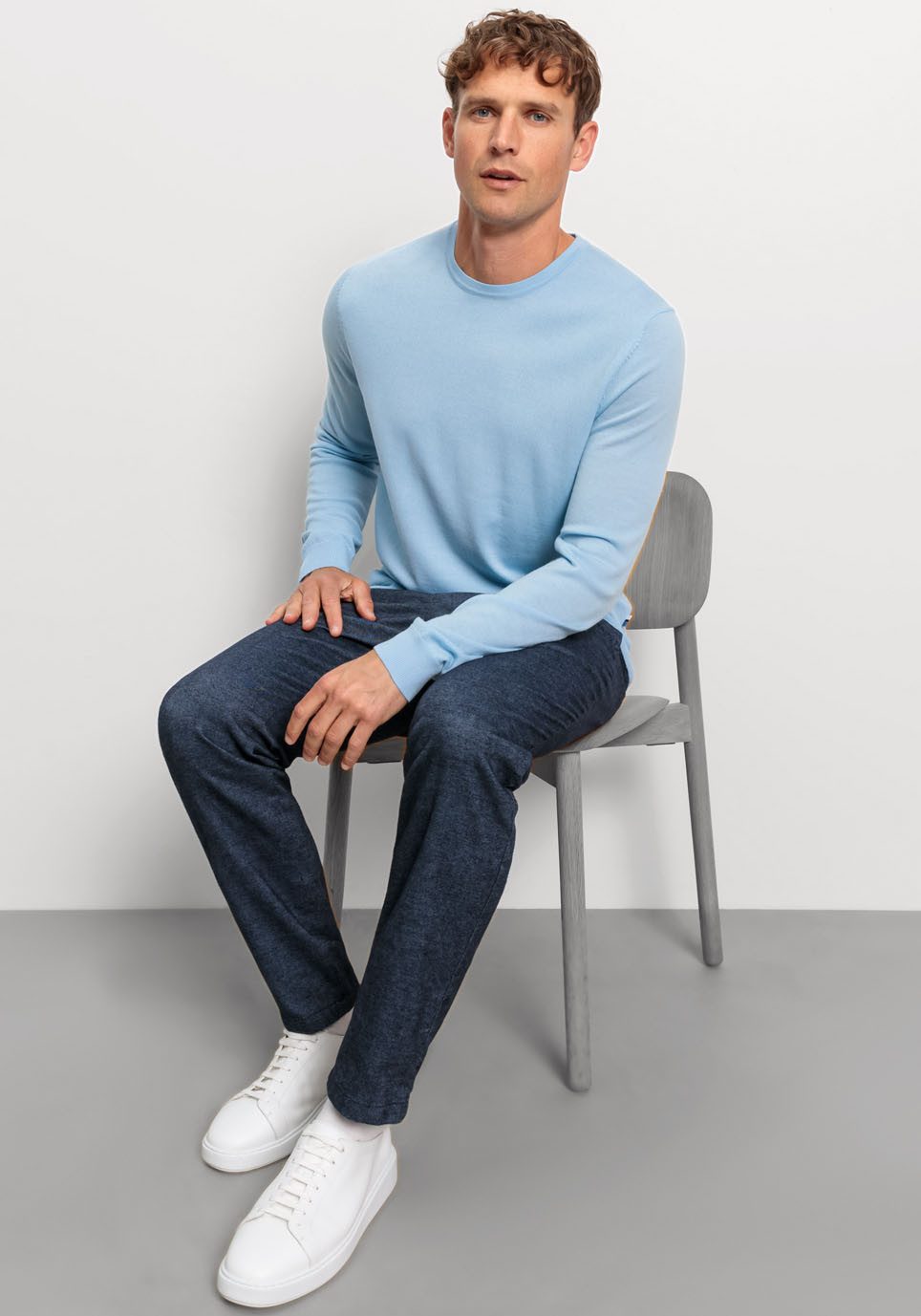 OLYMP Trui met ronde hals OLYMP brei casual