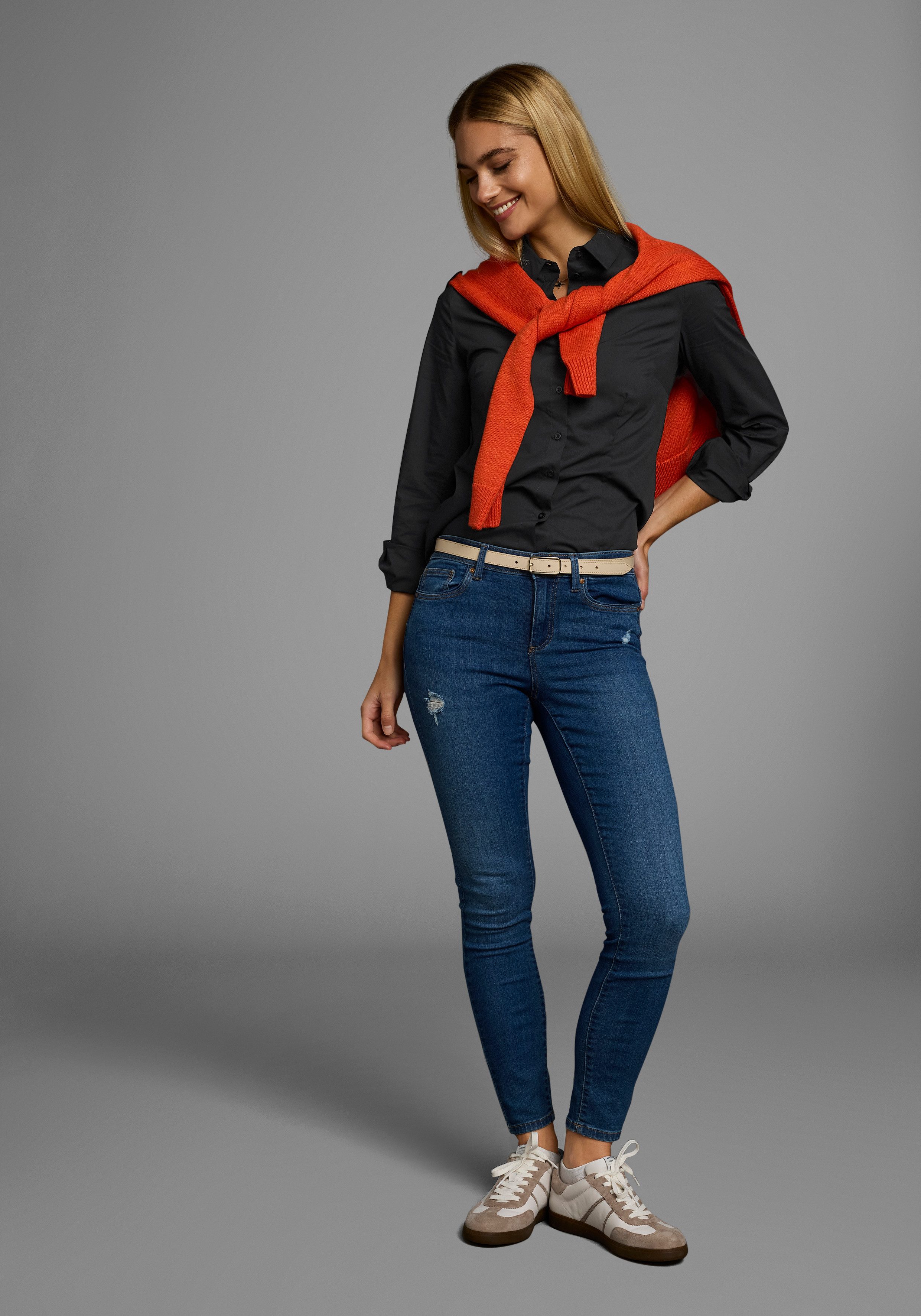 Flashlights Blouse met lange mouwen in overhemdstijl (Set van 2)
