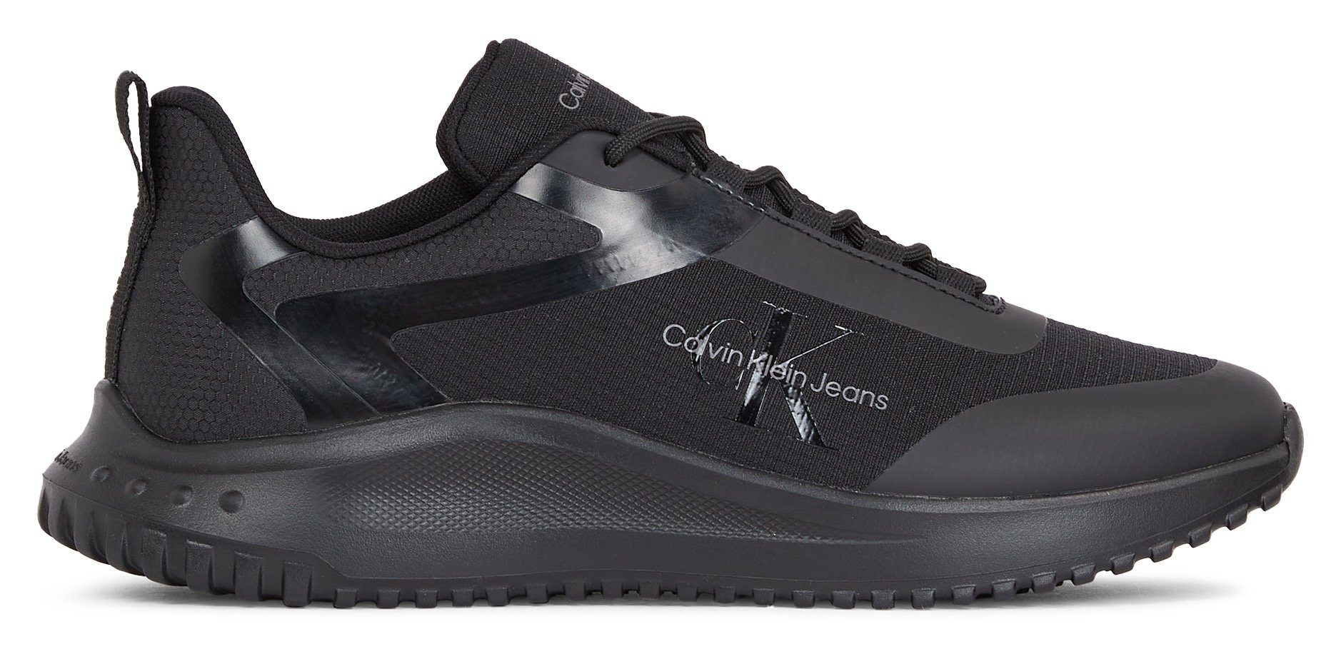Calvin Klein Sneakers EVA RUNNER LOW LACE ML MIX met lichte profielzool, vrijetijdsschoen, lage schoen, veterschoen