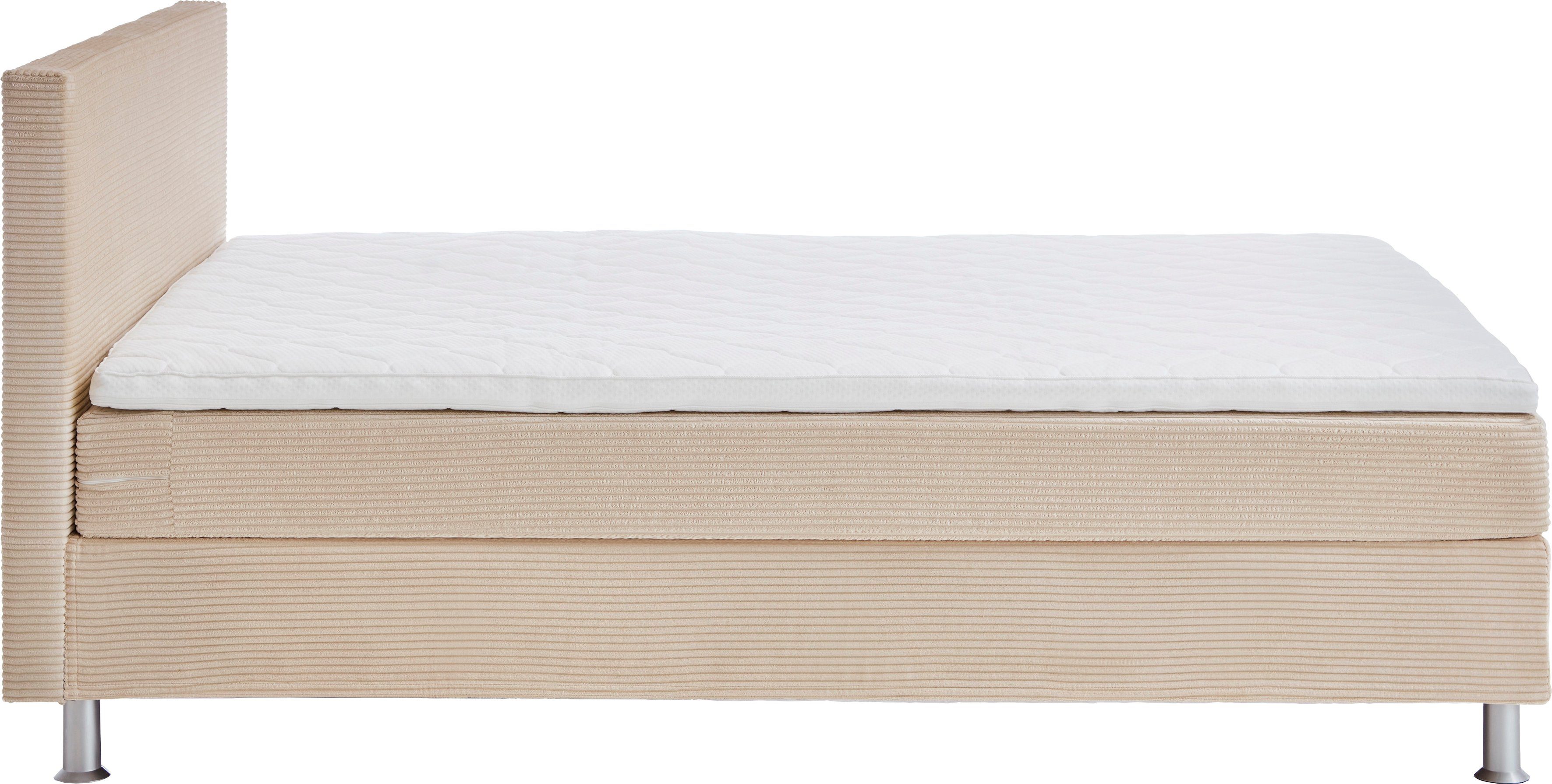 ATLANTIC home collection Boxspring Edison inclusief bonell-binnenveringsmatras en topmatras