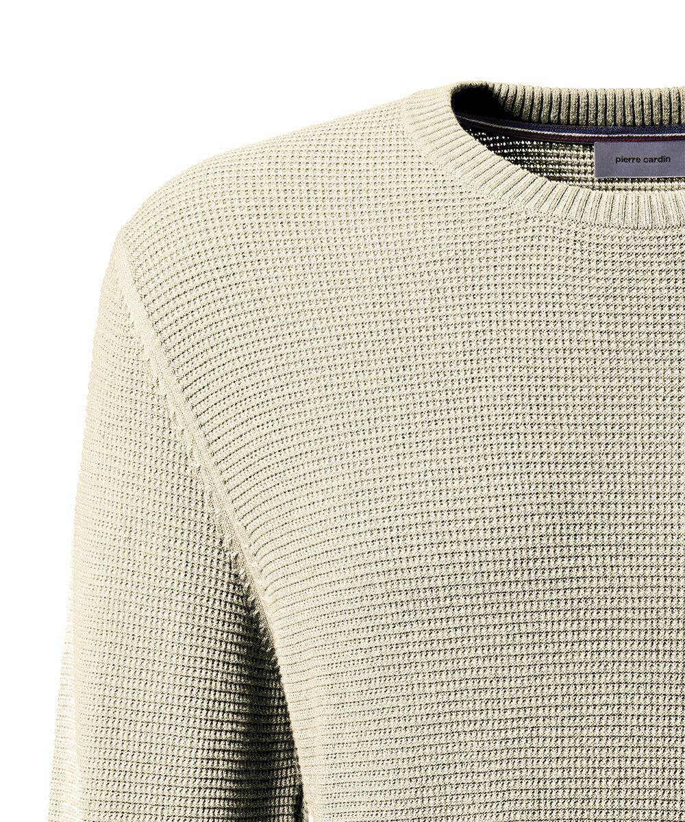 Pierre Cardin Trui met ronde hals met structuur