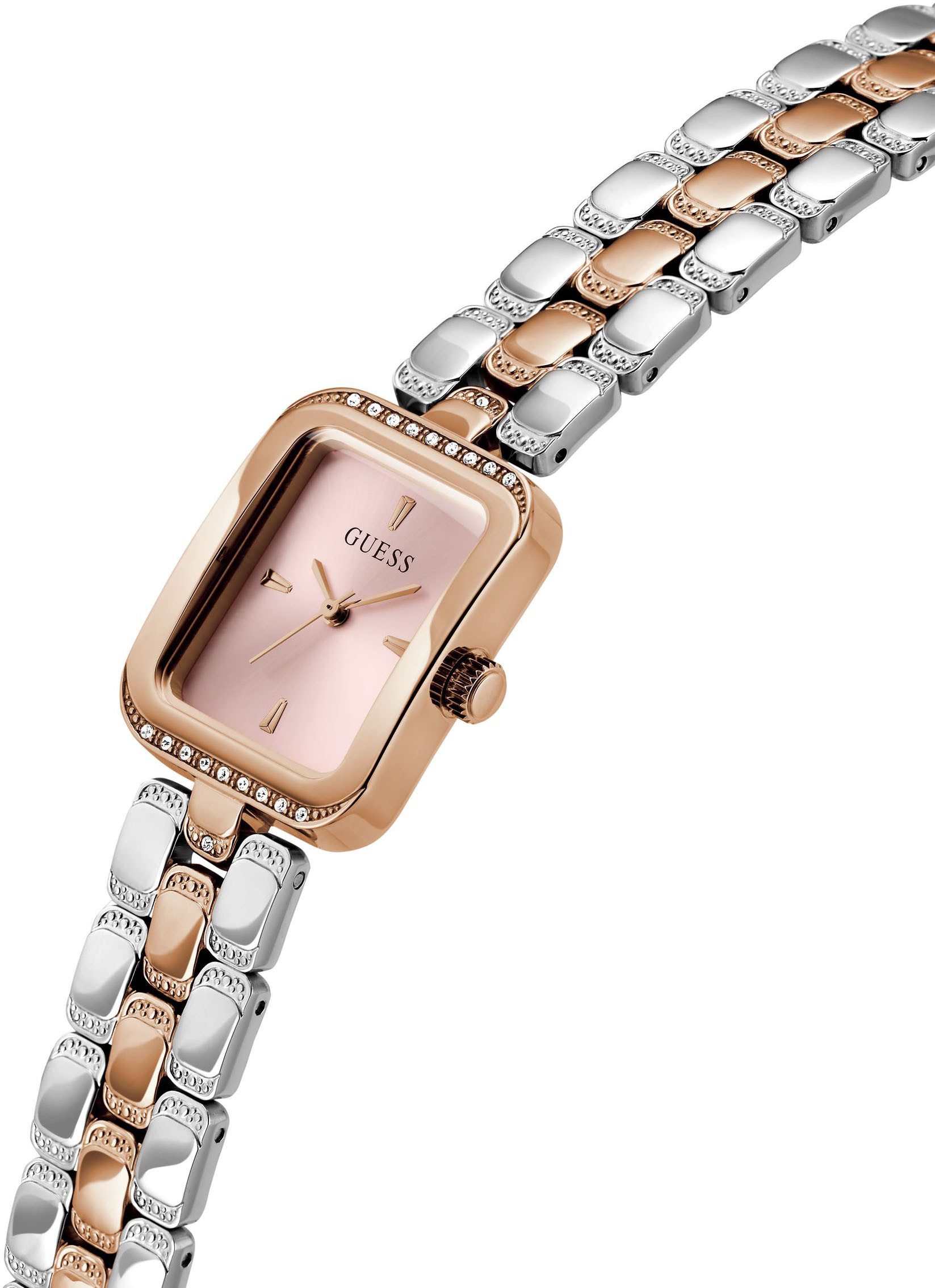 Guess Kwartshorloge ISLA Horloge, dameshorloge, stalen armband