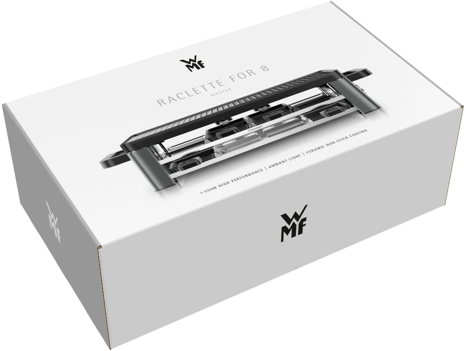 WMF Raclette Master, indirekte LED-Beleuchtung, Keramikbeschichtung