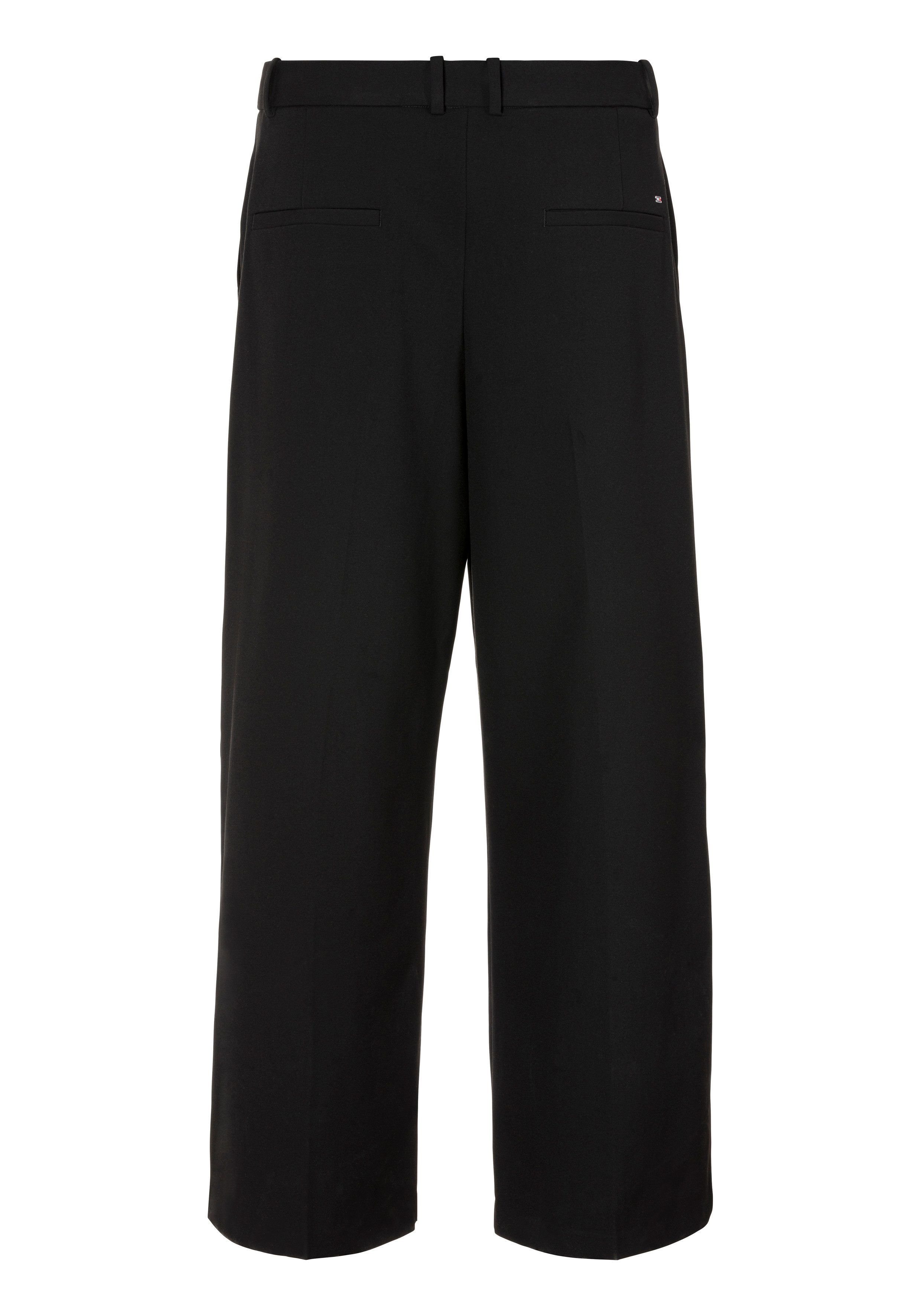 Tommy Hilfiger Curve Culotte CRV LW BI-STRETCH WIDE CROP PNT in grote maten, cropped, logoborduursel
