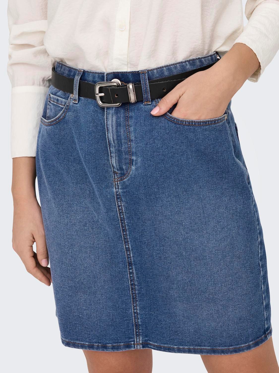 Only Jeans rok ONLWONDER HW DNM SKIRT PIM NOOS