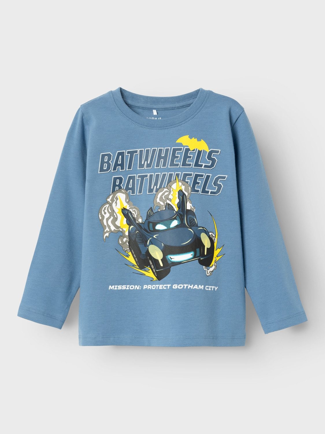 Name It Shirt met lange mouwen NMMJATZY BATWHEELS LS TOP NOOS WAB