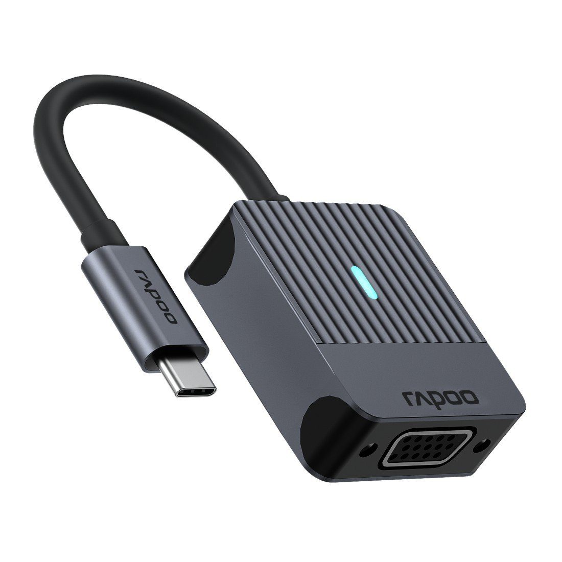 Rapoo USB-adapter UCA-1003 USB-C adapter, USB-C naar VGA, grijs