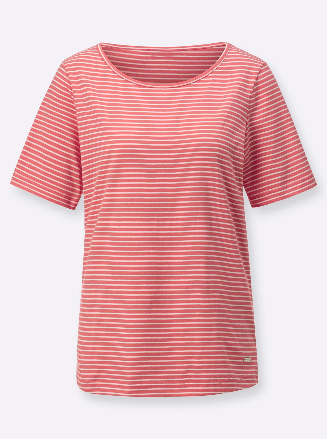 Casual Looks Shirt met korte mouwen Gestreept shirt (1-delig)