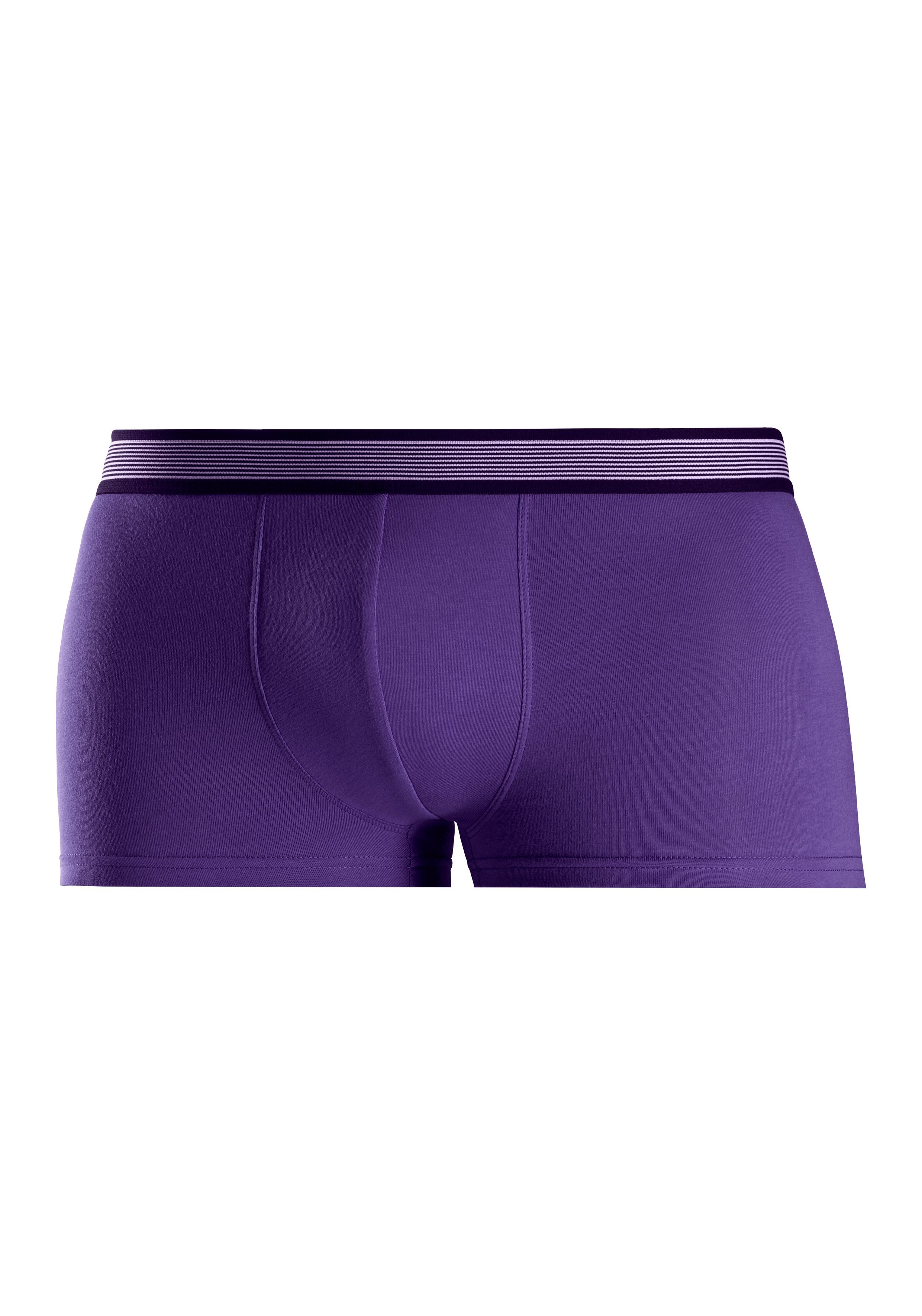 H.I.S Hipster strak zittende boxershorts van katoenmix (set, 4 stuks)
