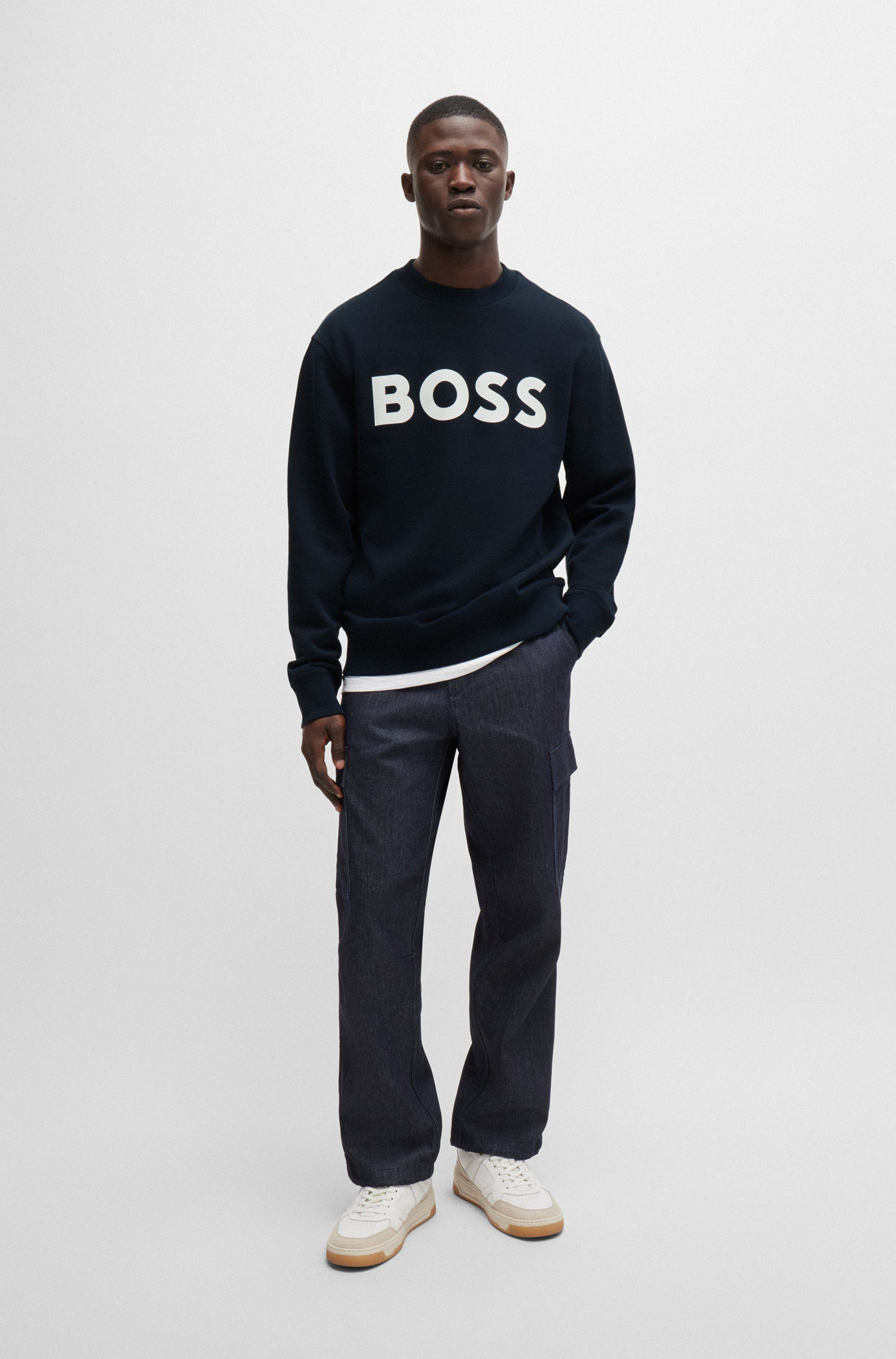 Boss Orange Sweatshirt WeBasicCrew met een ronde hals
