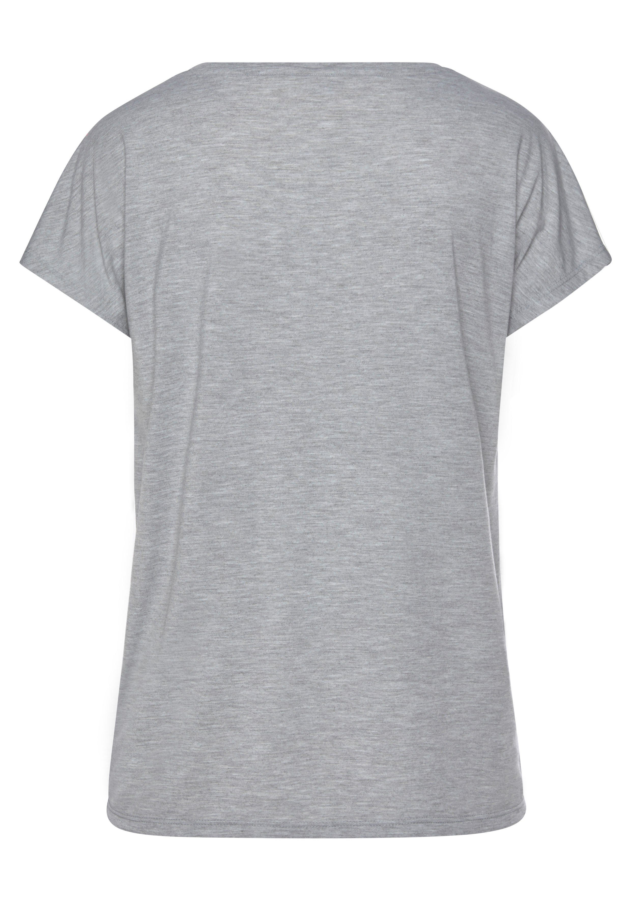 Vivance T-shirt met neonprint, shirt met korte mouwen, losse pasvorm