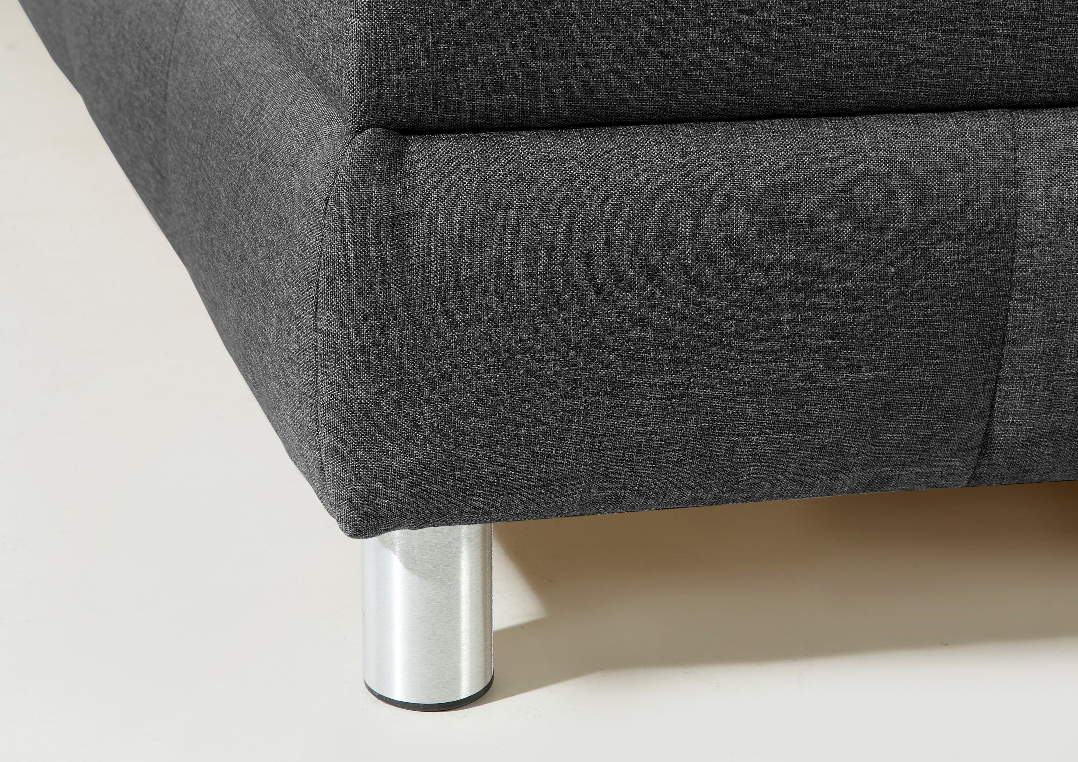 INOSIGN Boxspring Vaasa inclusief bedlade & topper, xxl-uitvoering, extra lengte 220 cm