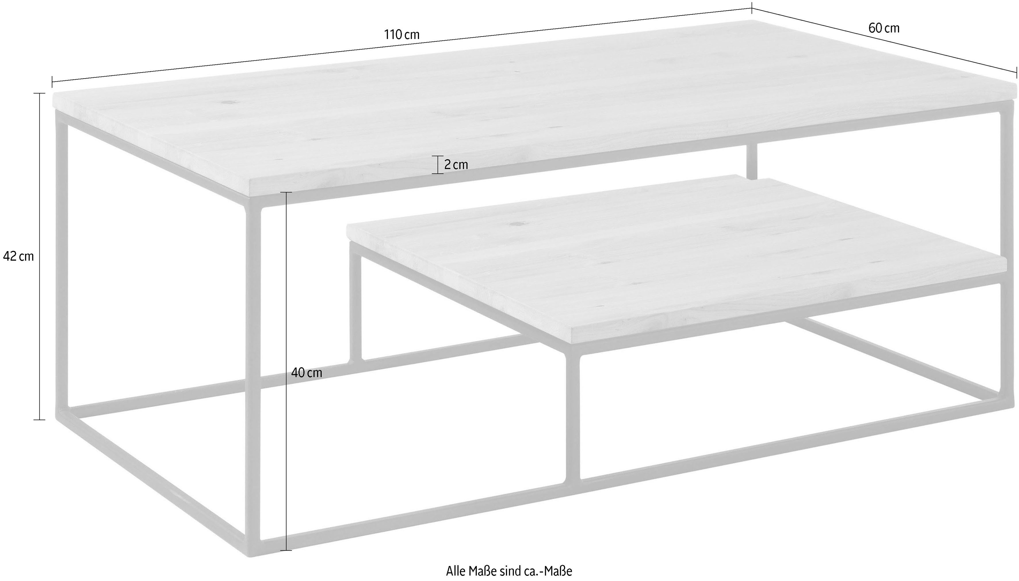 Stolkom Salontafel Thore 2 Massief eiken, tafel FSC®-gecertificeerd