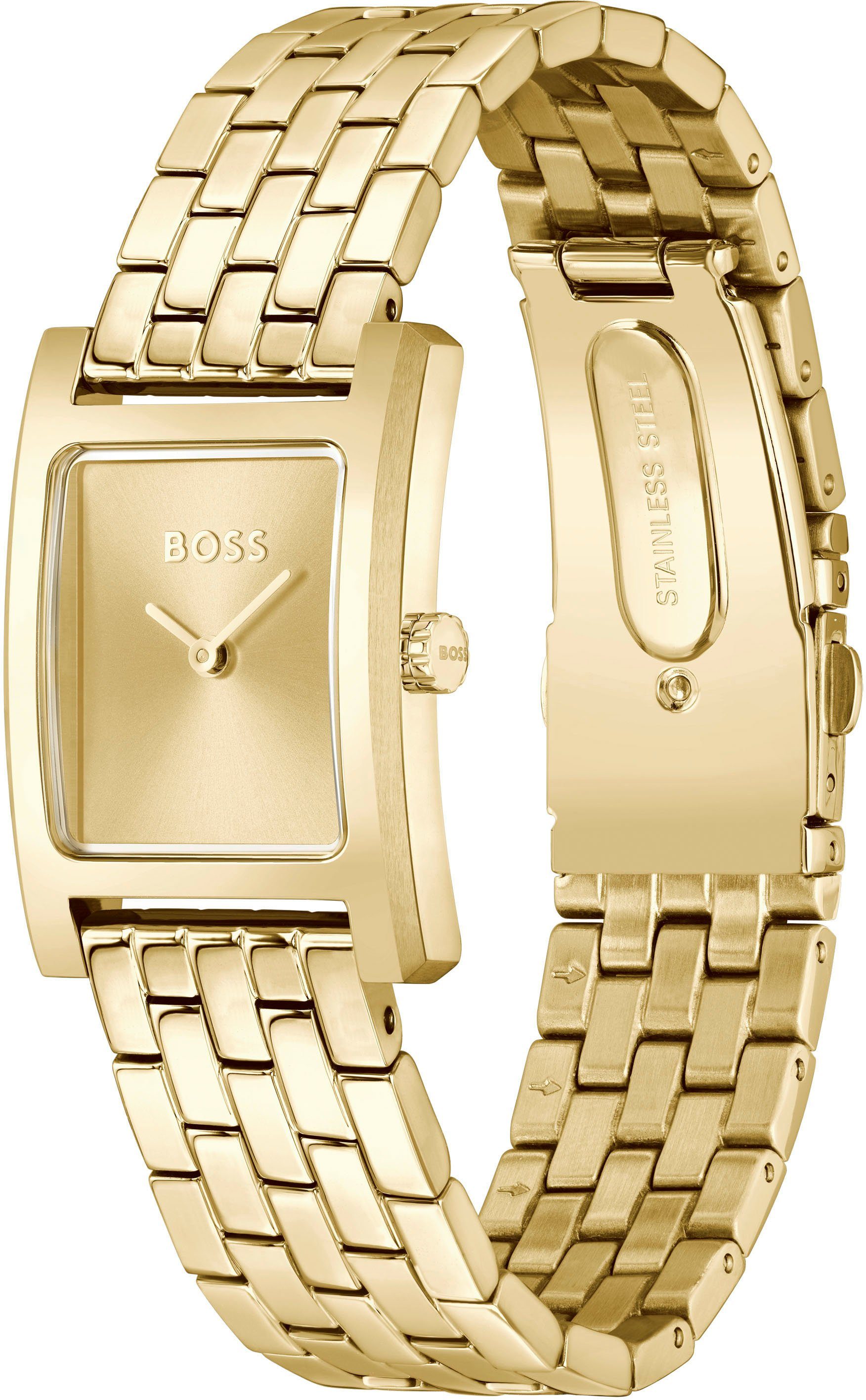 Boss Kwartshorloge Lucy Horloge, dameshorloge, stalen band, analoog