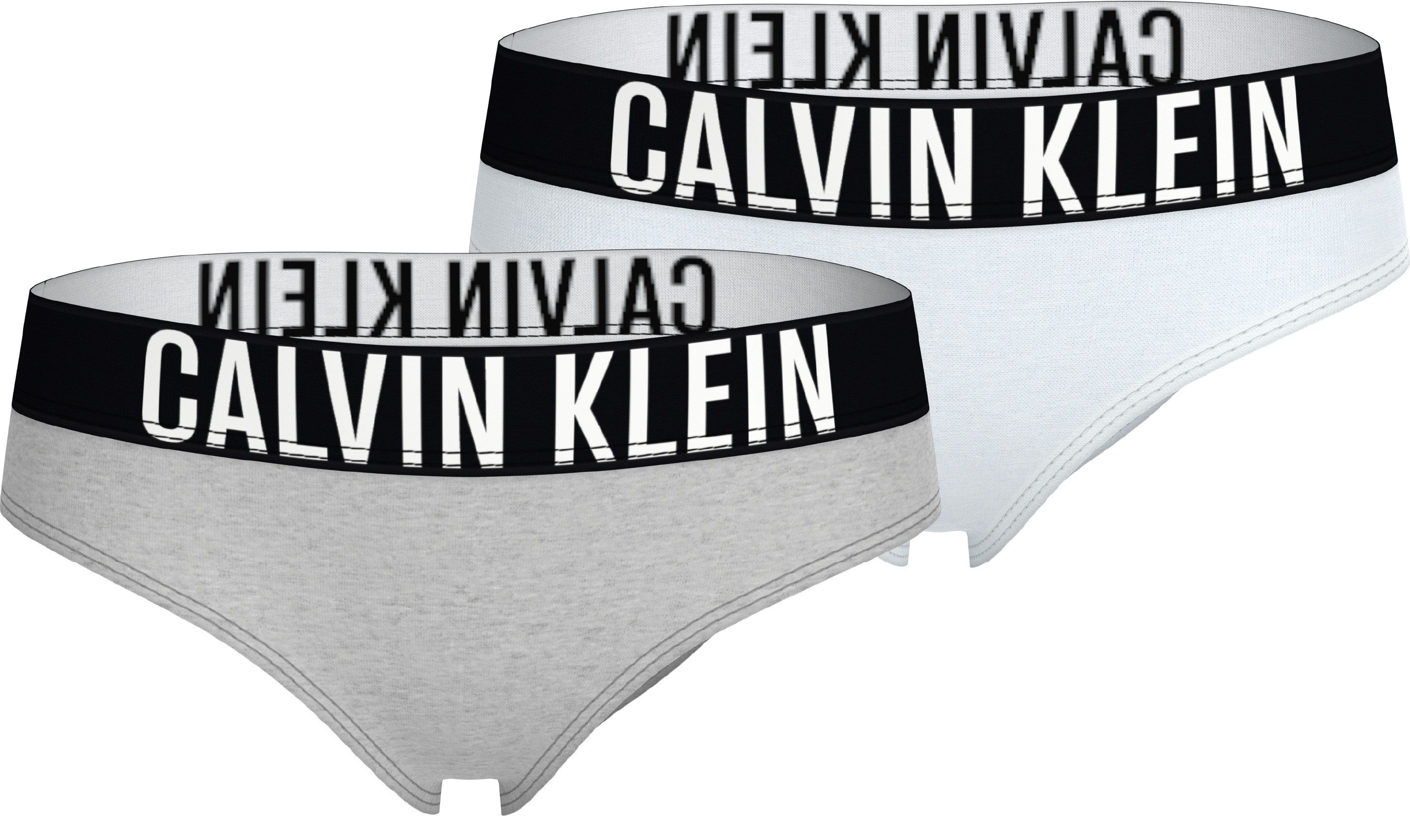 Calvin Klein Brazilian slip 2PK BIKINI met logoband (2 stuks, Set van 2)