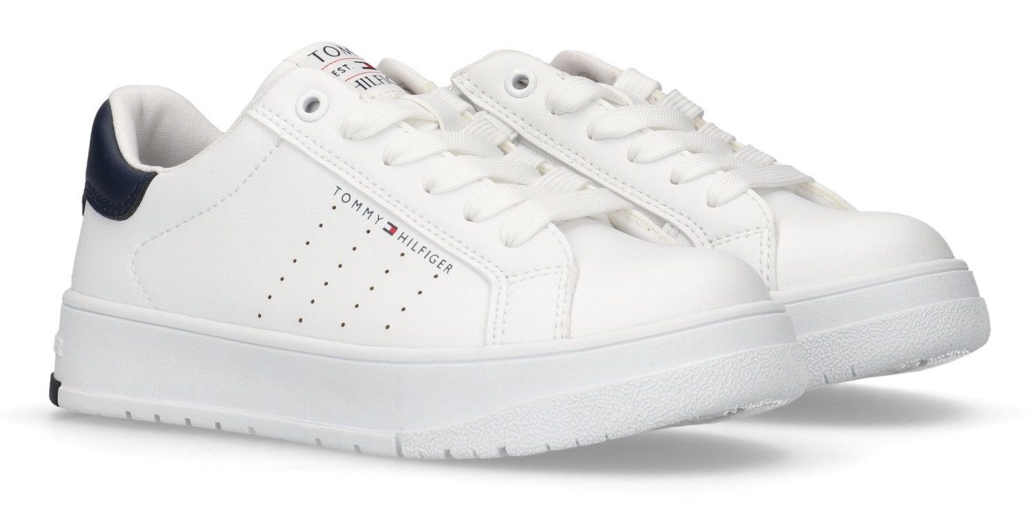 Tommy Hilfiger Plateausneakers , veterschoenen, plateausneaker met veters