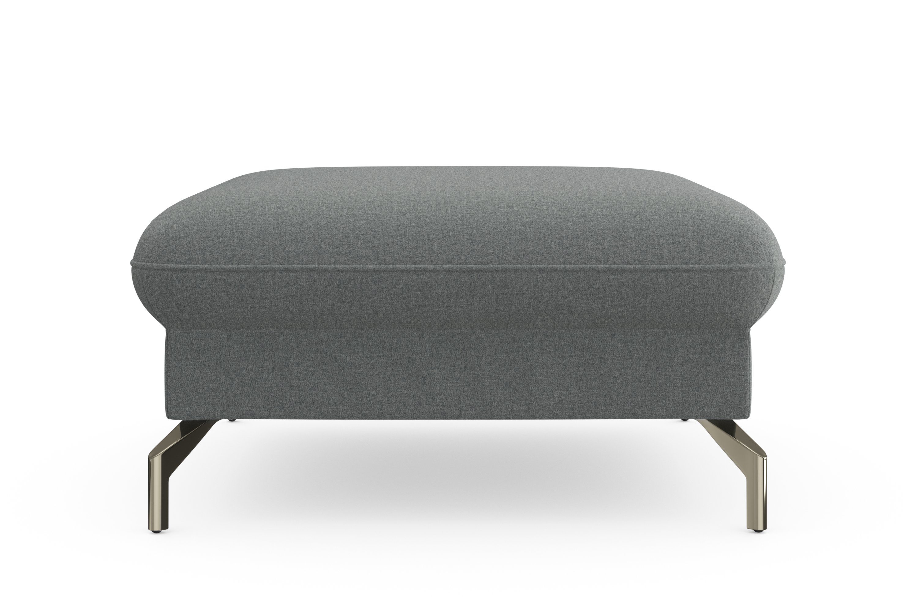 sit&more Hocker Fashion met binnenvering, met gesatineerde nikkel poten