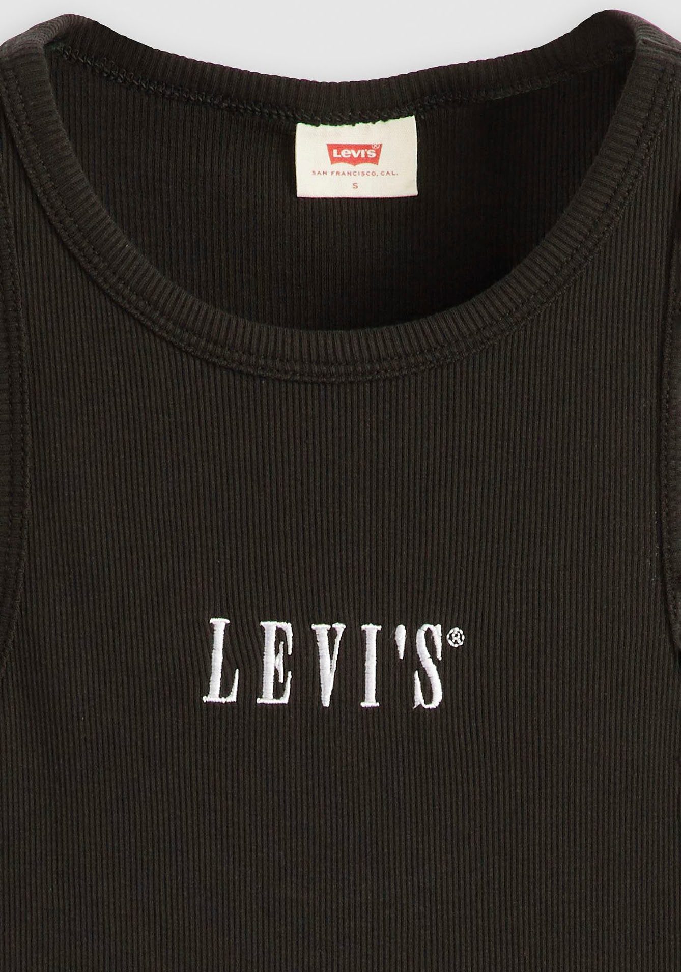 Levi's® Geribde tanktop GRAPHIC GEMINI met logo-borduurwerk en structuur-look