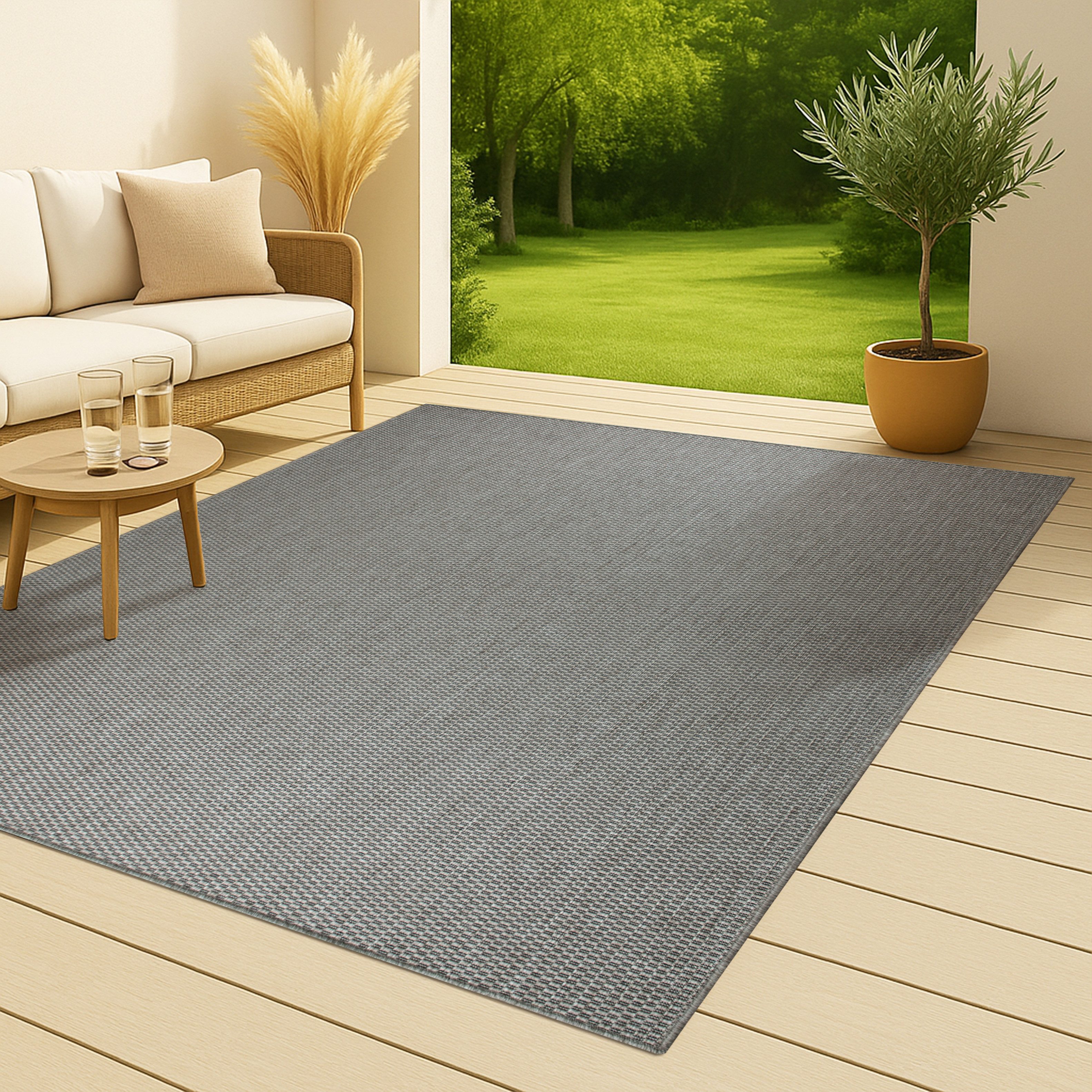my home Vloerkleed Venetië is ook als loper verkrijgbaar Geschikt voor binnen en buiten, sisal-look, weerbestendig & uv-bestendig
