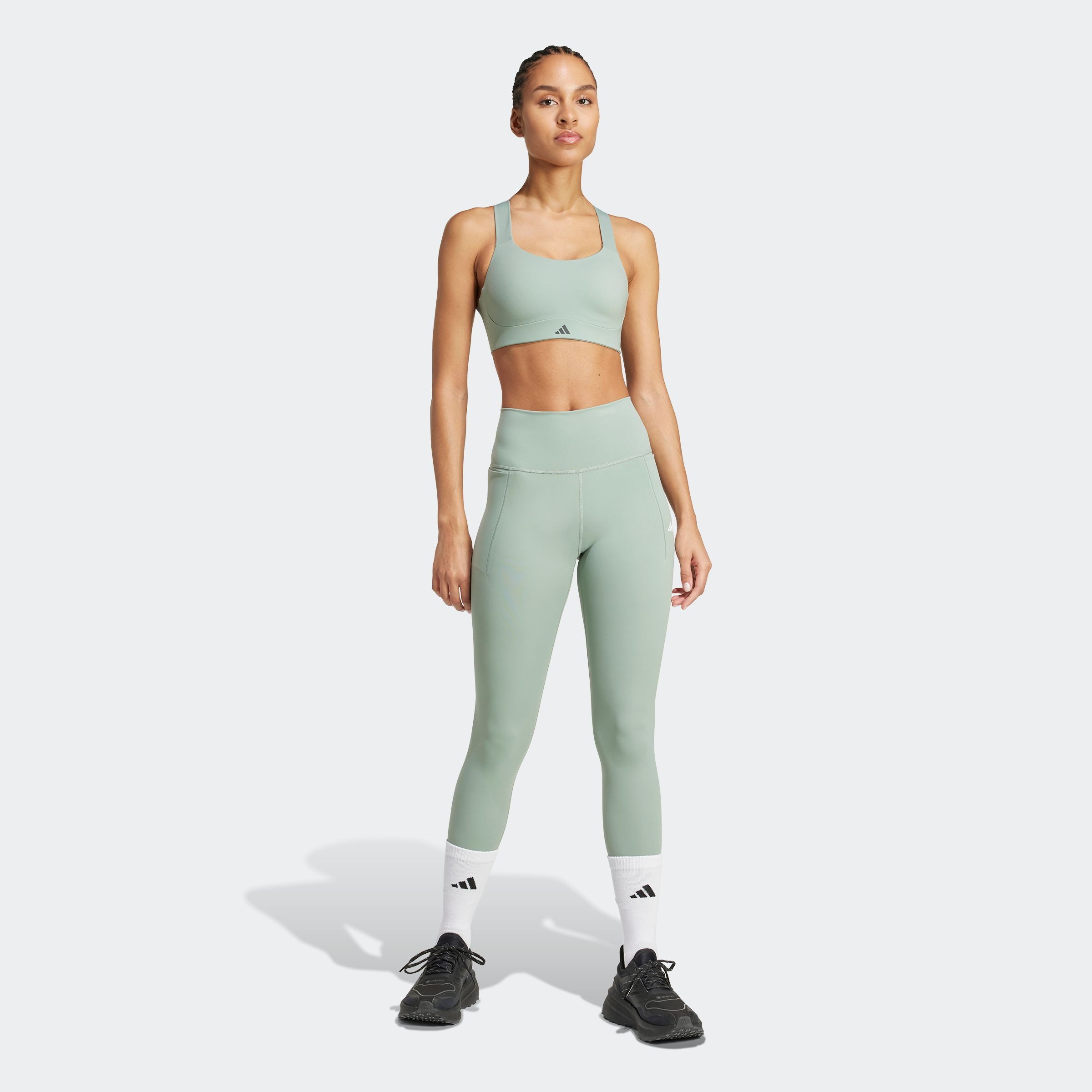 adidas Performance Sport-bh TLRDIM L HS (1-delig)