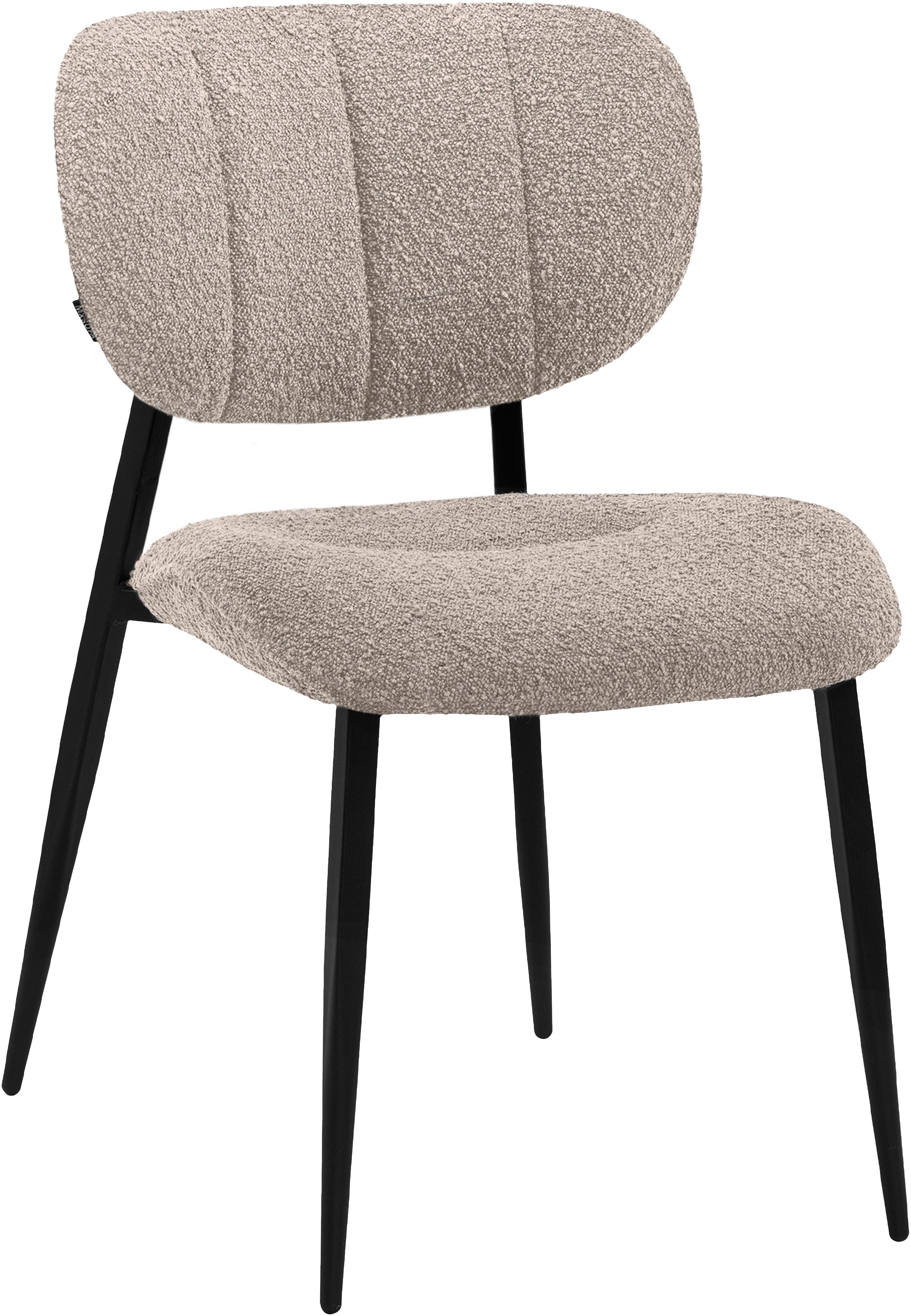 OMG Design Eetkamerstoel JOE moderne bouclé bekleding, comfortabel gepolsterd, keukenstoel
