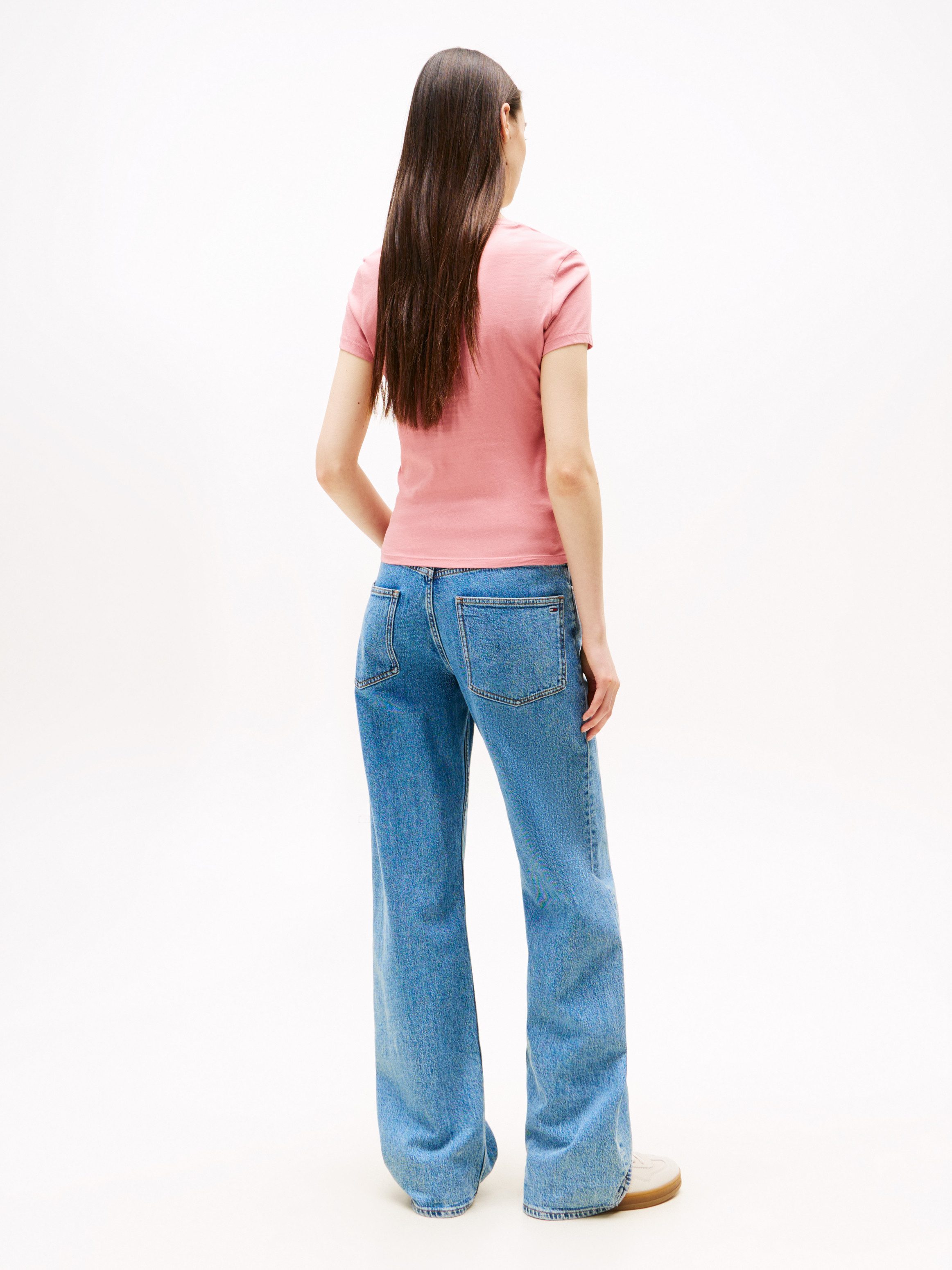 TOMMY JEANS Shirt met korte mouwen TJW SLIM ESSENTIAL LOGO2 TEE EXT