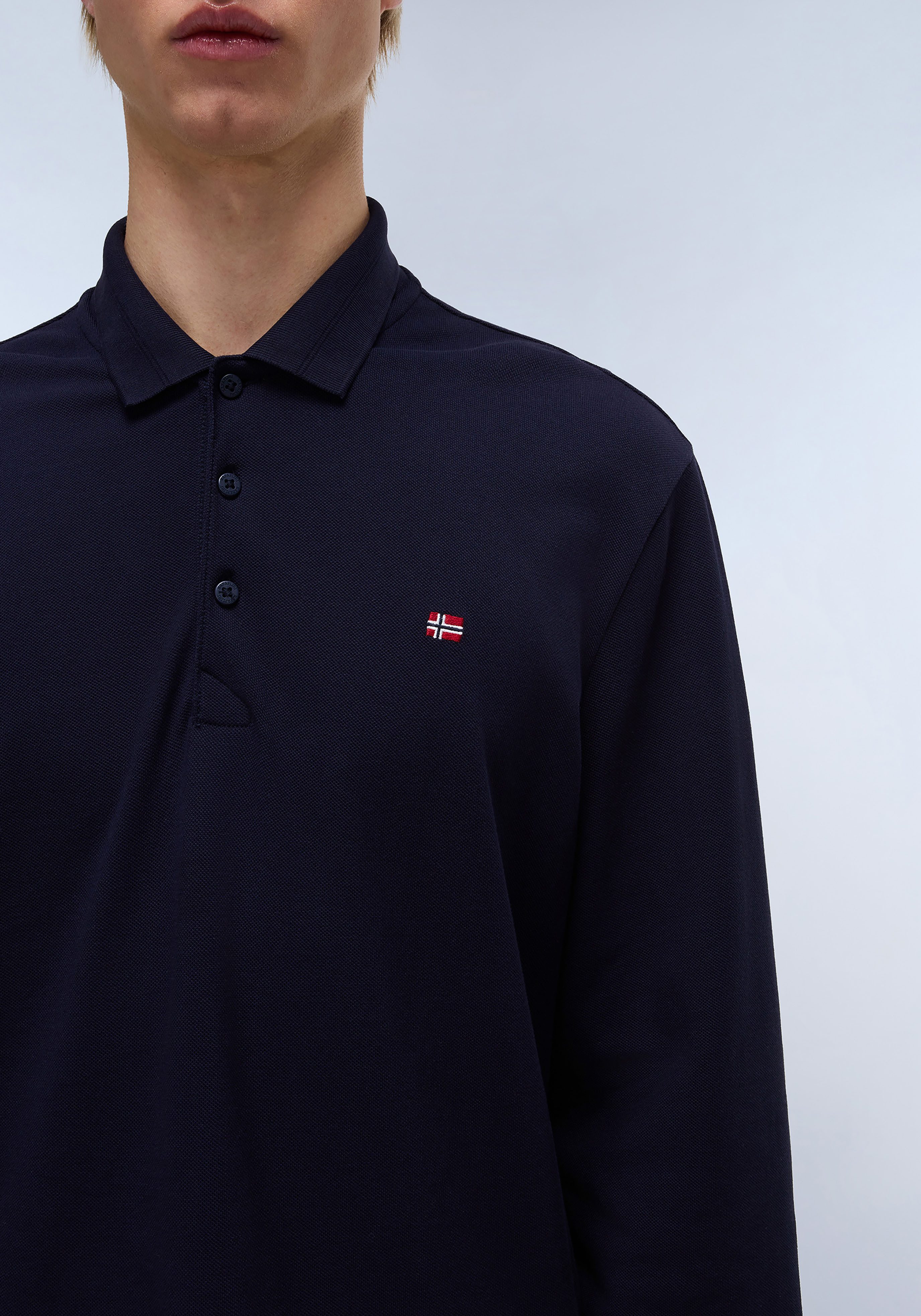 Napapijri Poloshirt met lange mouwen EALIS LS 1 Met een ronde hals