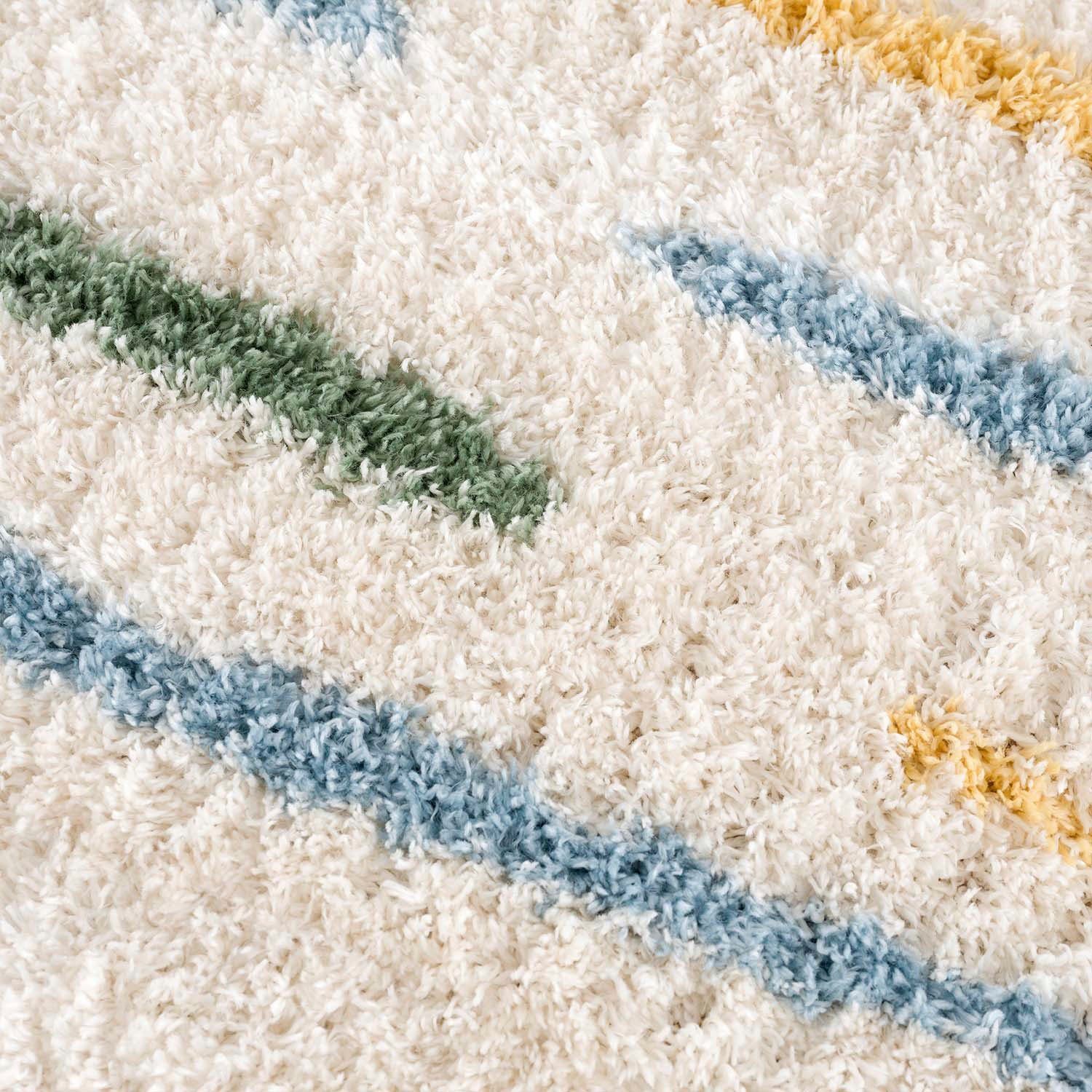 Carpet City Hoogpolig vloerkleed Pulpy 562 bijzonder zacht, strepen, woonkamer, slaapkamer, kinderkamer