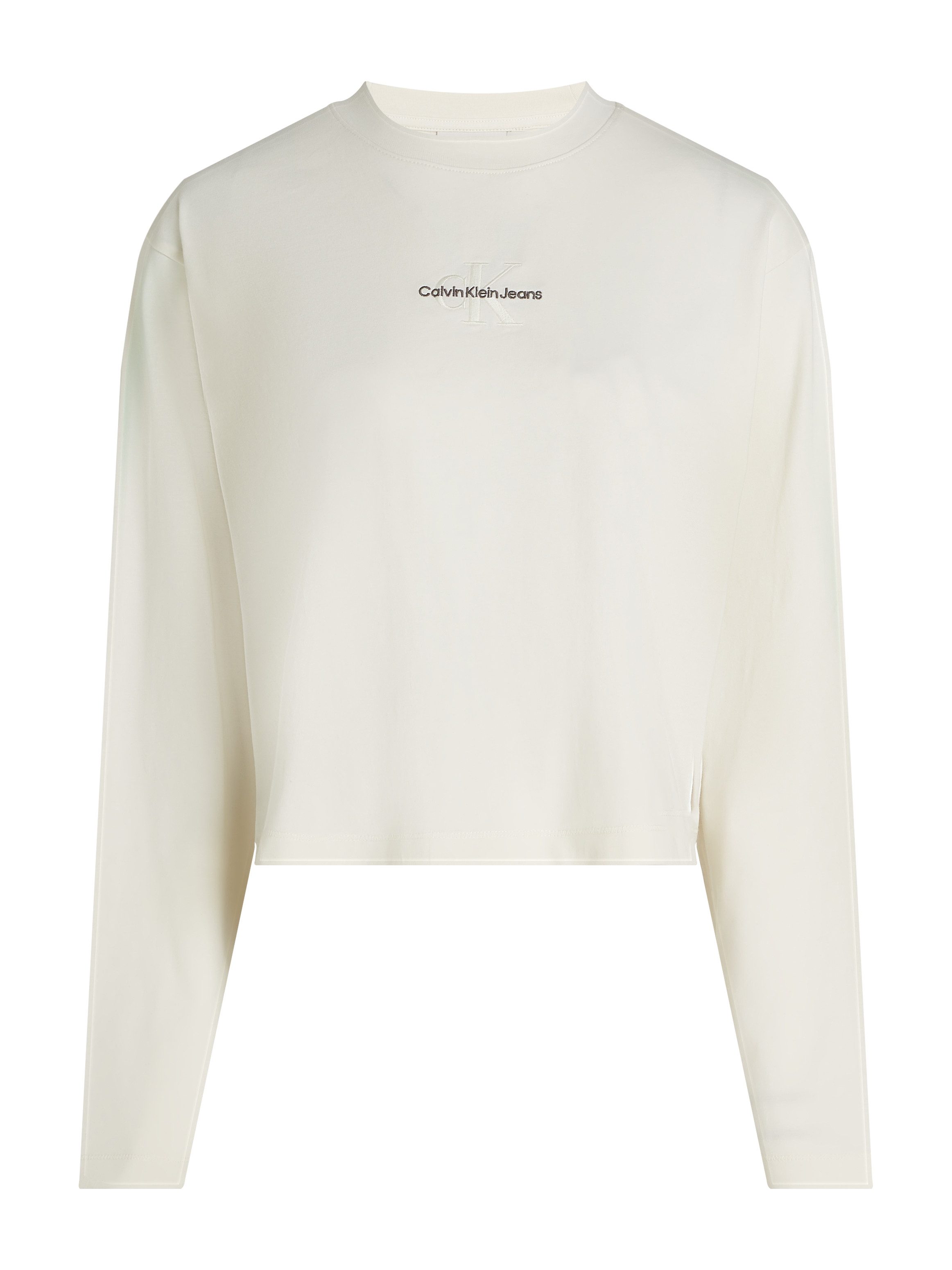 Calvin Klein Shirt met lange mouwen MONOLOGO LOOSE LS TEE