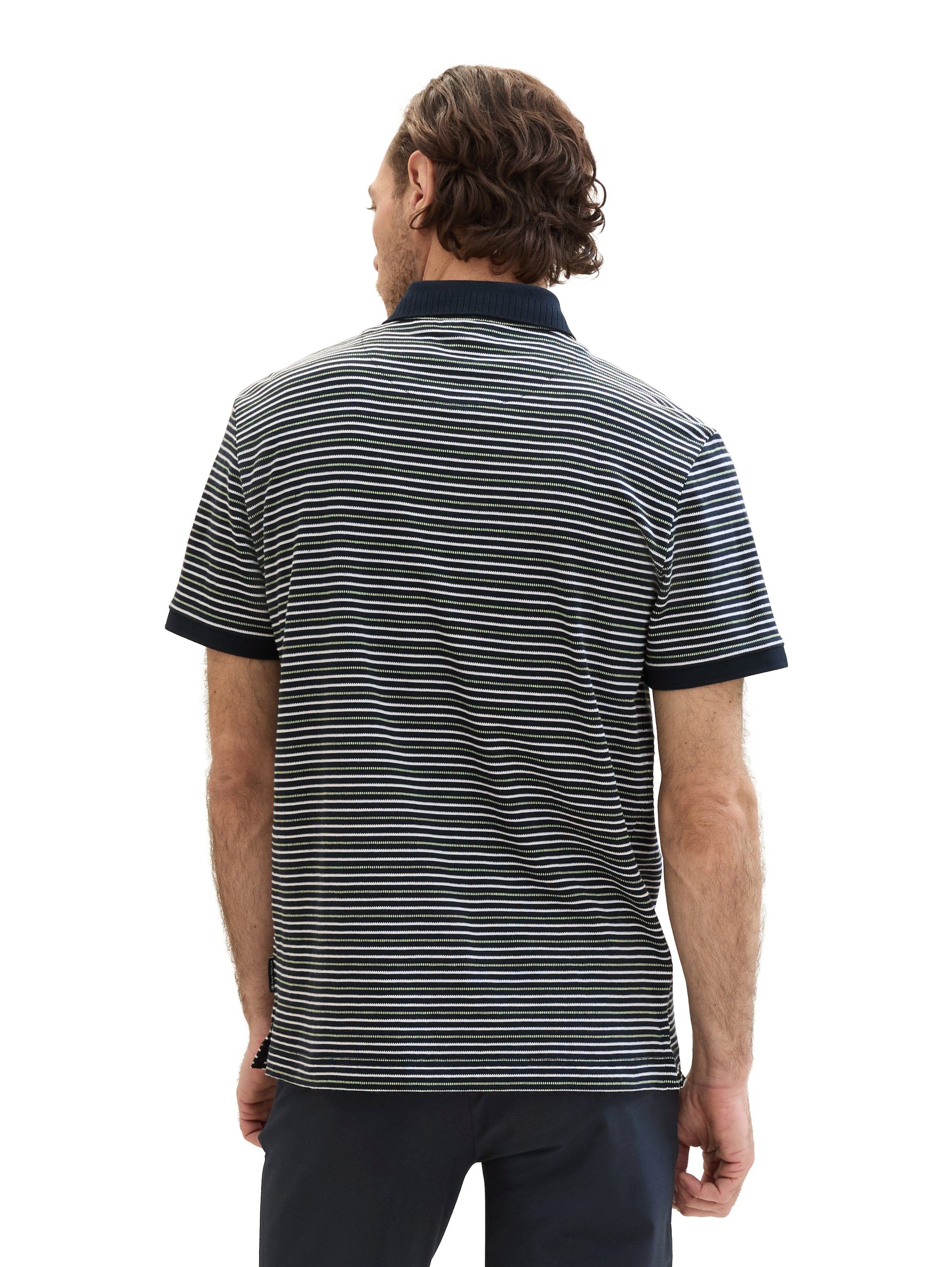 Tom Tailor Poloshirt in streep-look