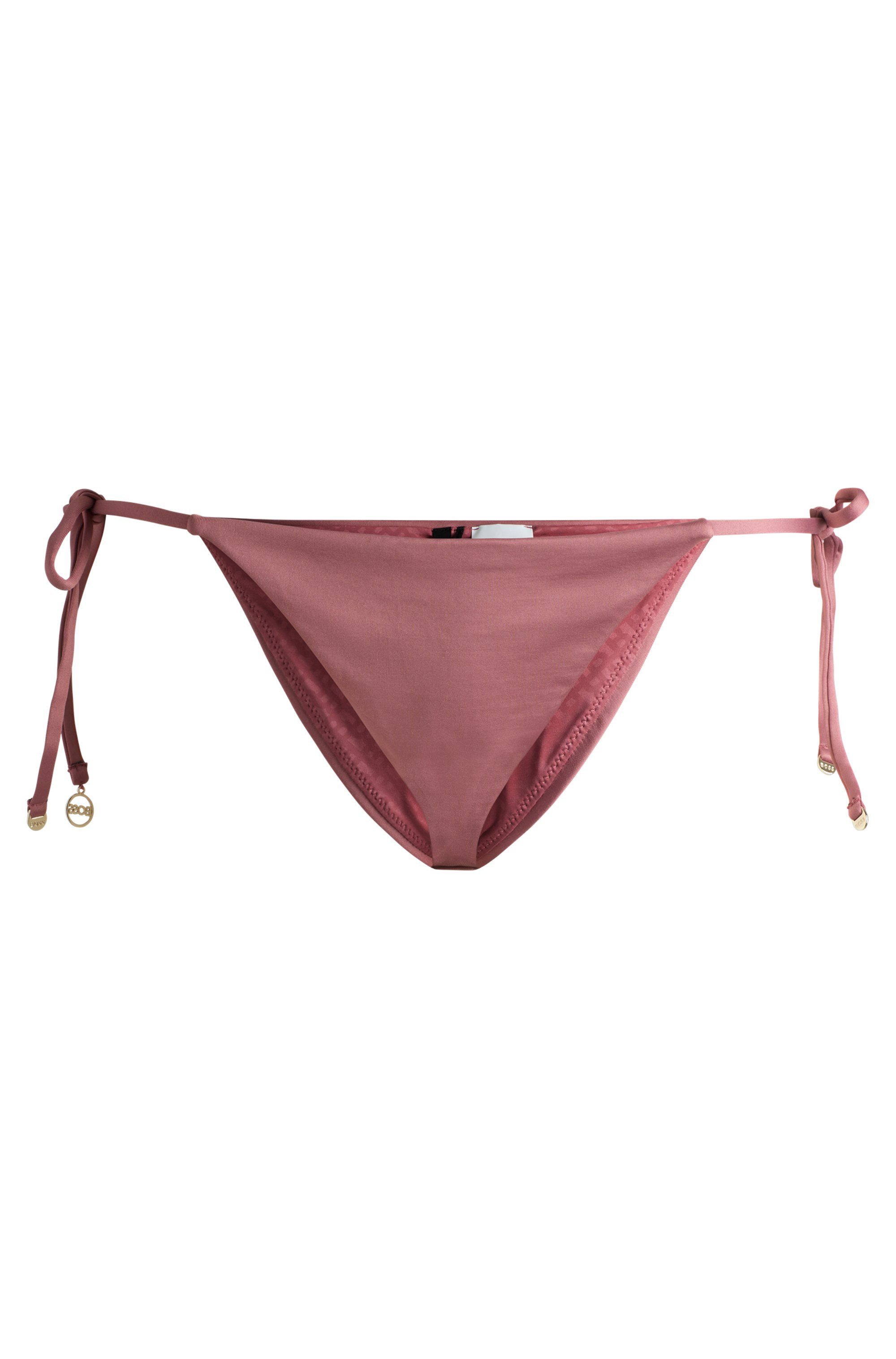 BOSS Bikinibroekje BELLA SIDE TIE met boss metalen logo