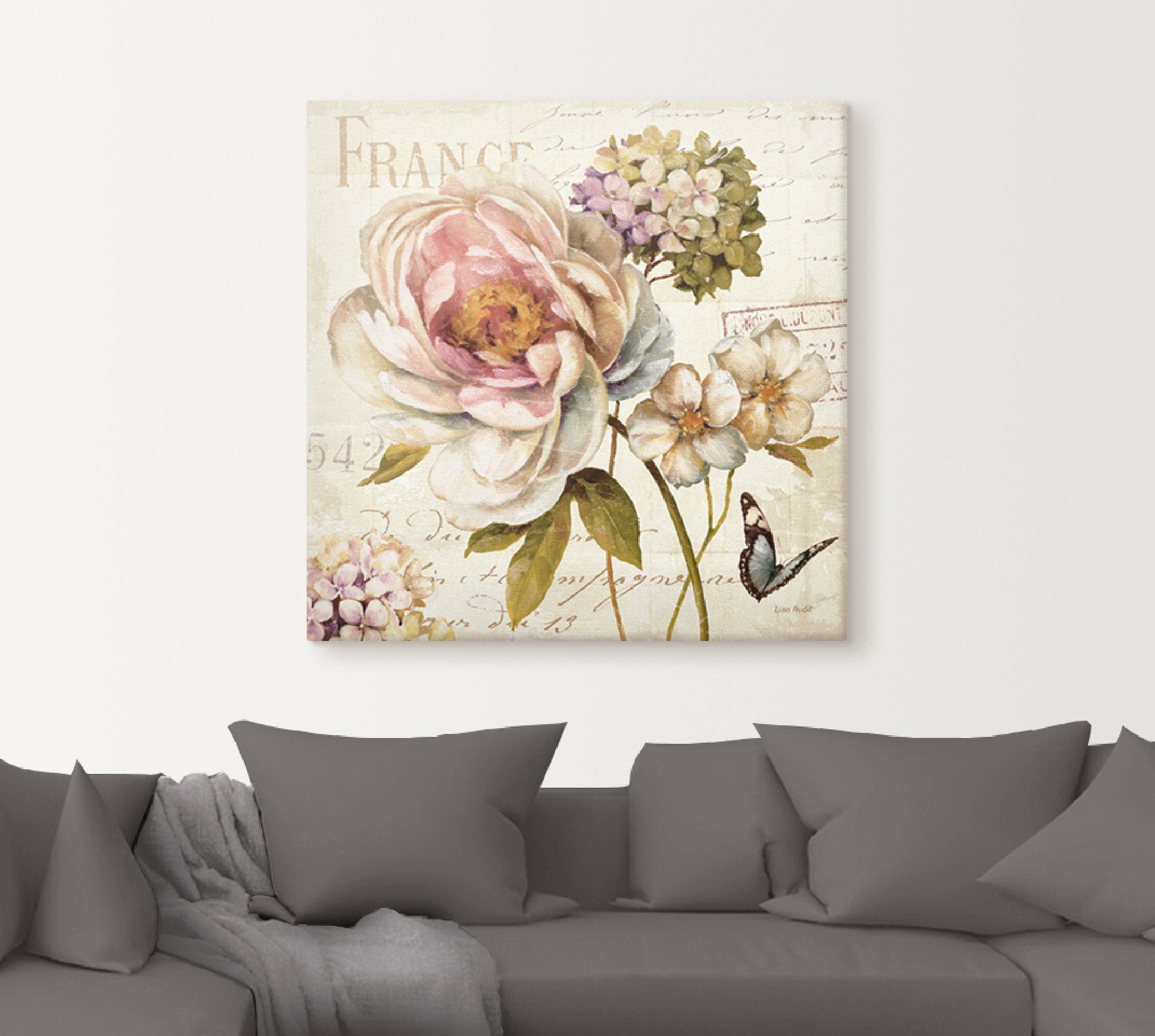 Artland Artprint Bloemen III als artprint op linnen, poster in verschillende formaten maten