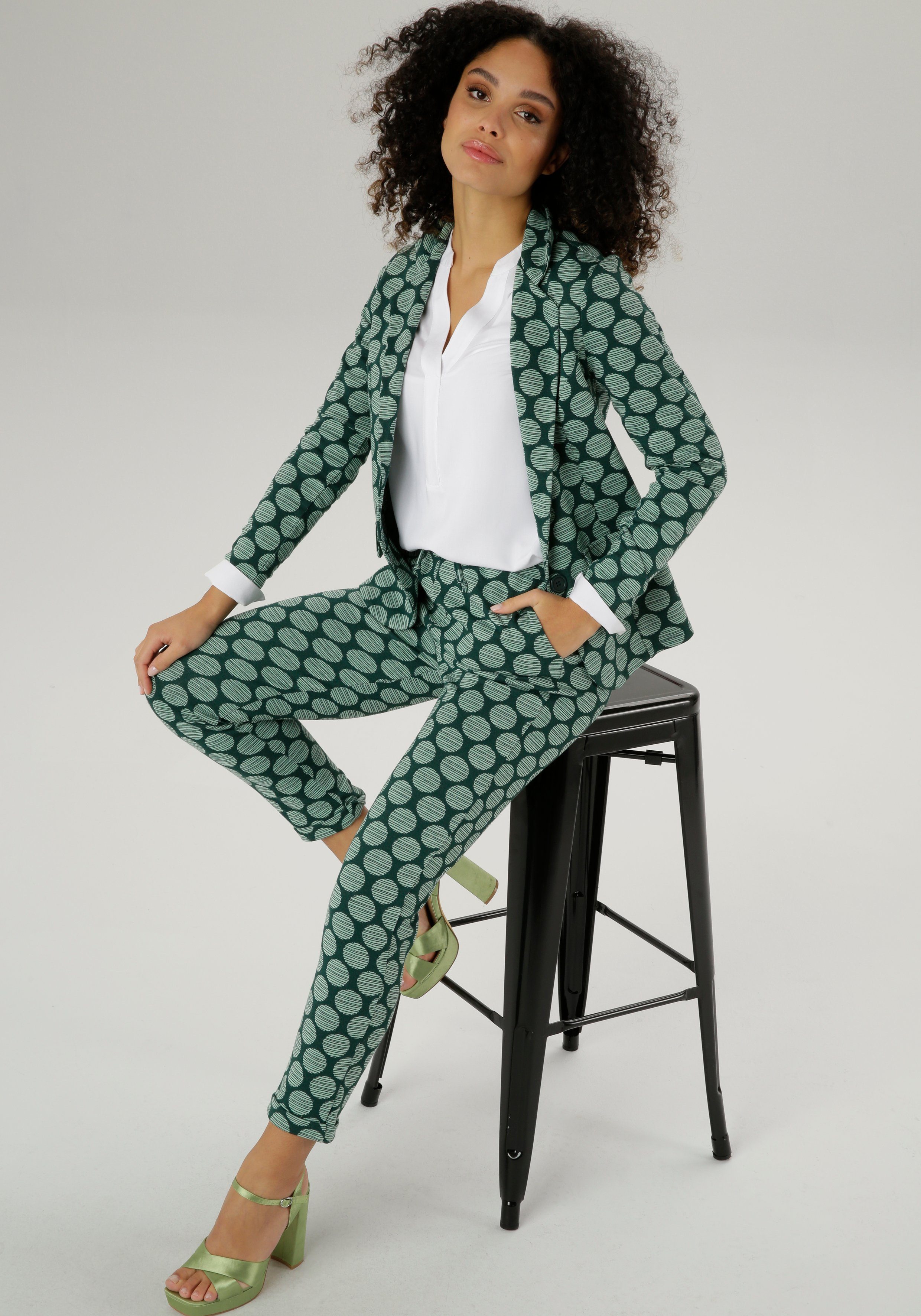 Aniston SELECTED Comfortbroek met gestreepte stippen