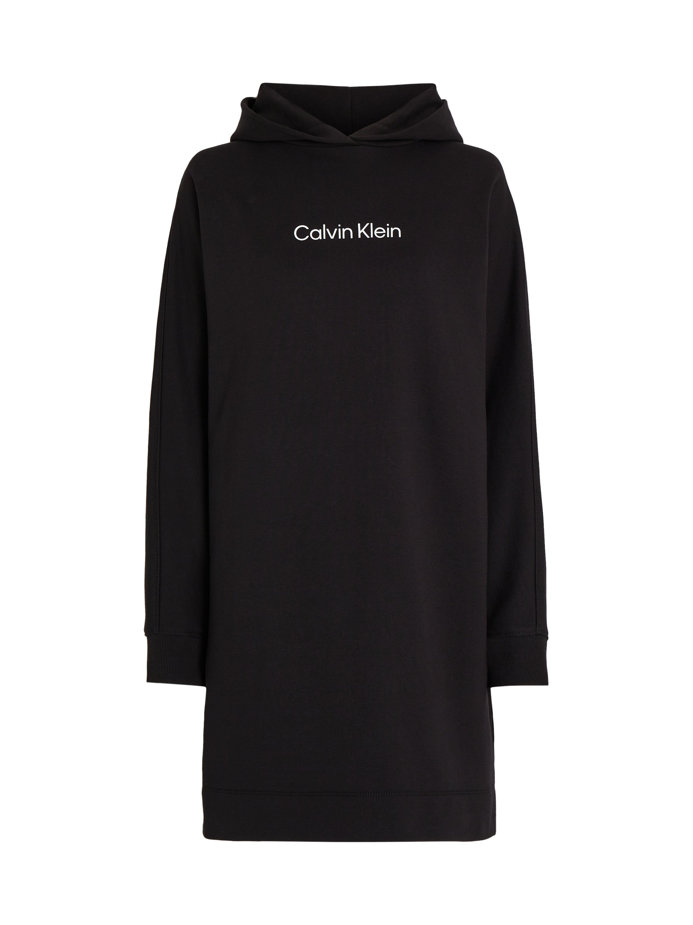 Calvin Klein Sweatjurk HERO LOGO HOODIE DRESS