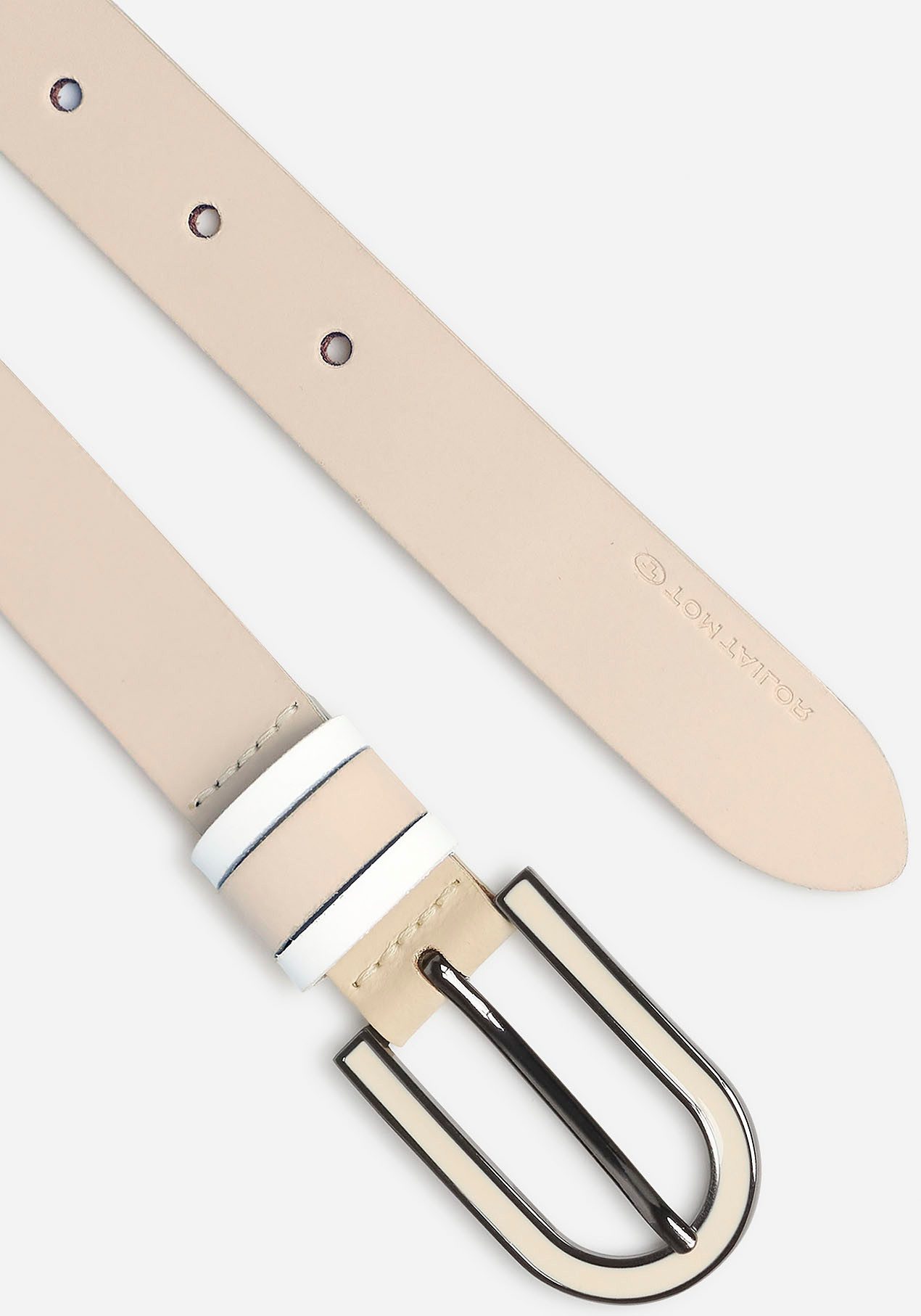 Tom Tailor Leren riem TTSHINEAD 2,5 cm brede damesriem, must-have voor lente en zomer