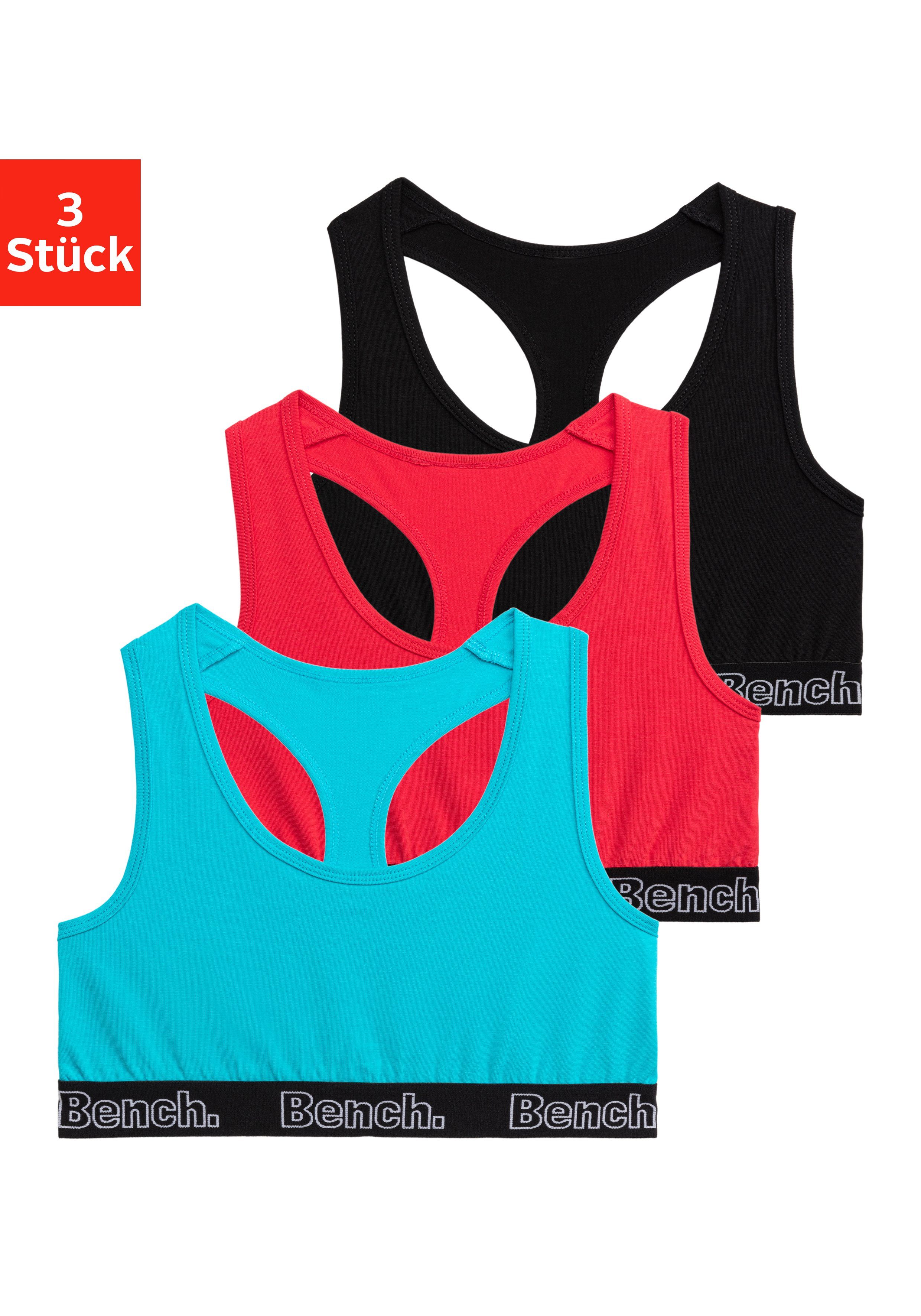 Bench. Bustier met racerback (set, 3-delig) meisjes bh's maat 170/176 multicolor